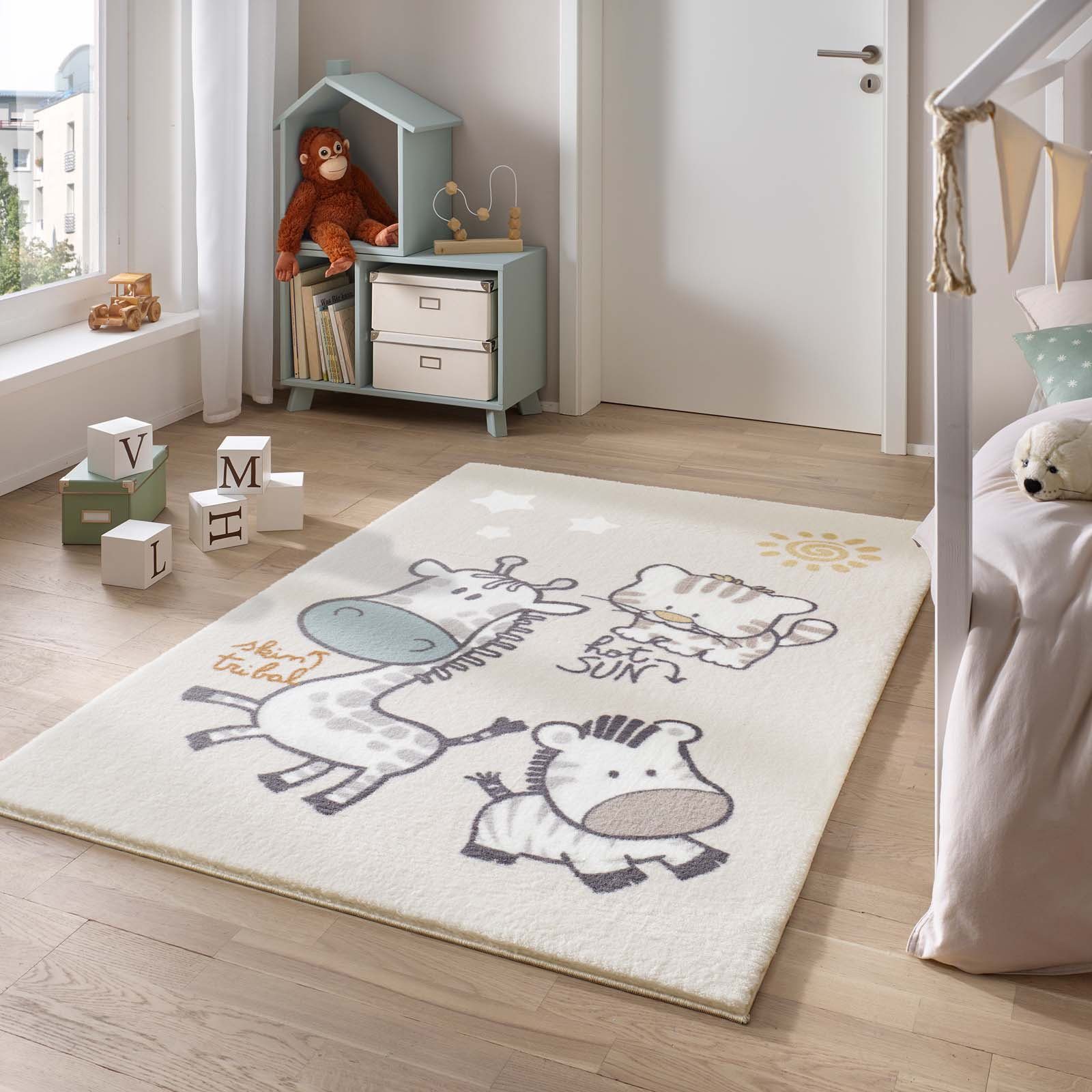TaraCarpet Kinderteppich Kinderzimmerteppich Soft Kids kuschelig weich in v günstig online kaufen
