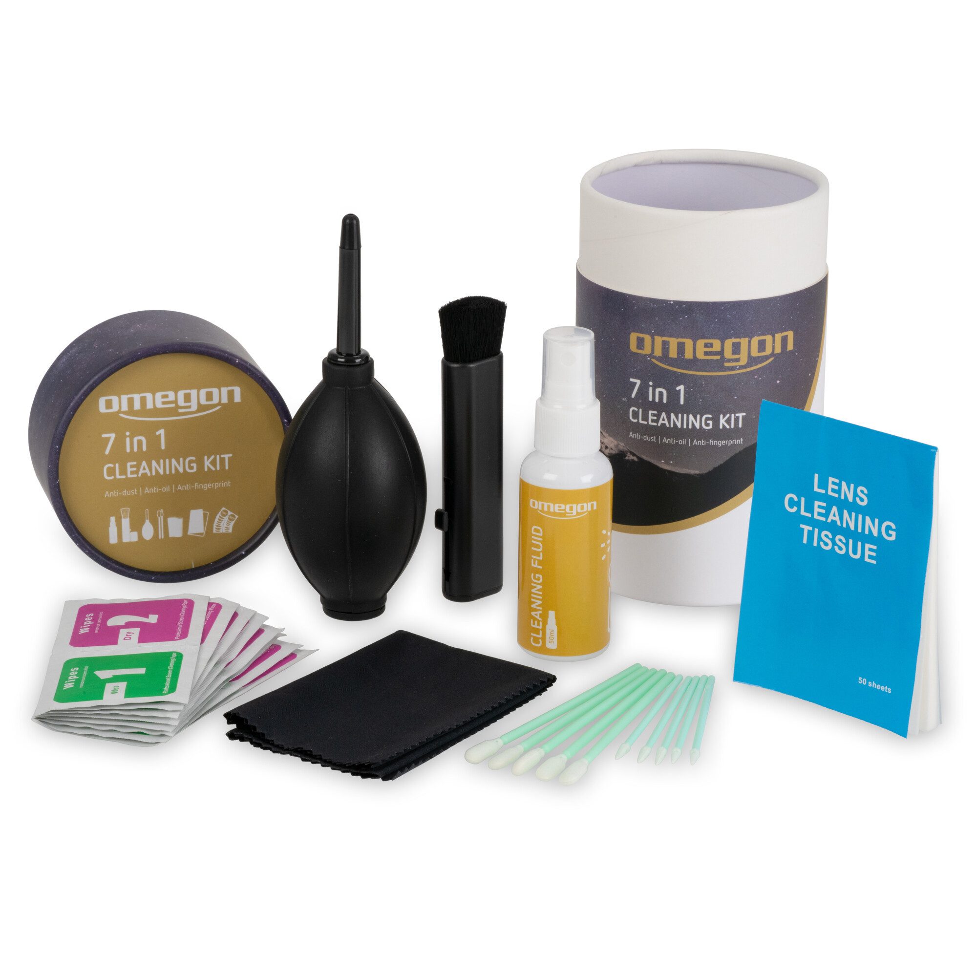 Omegon Linsenreiniger Omegon Optik Reinigungsset 7 in 1