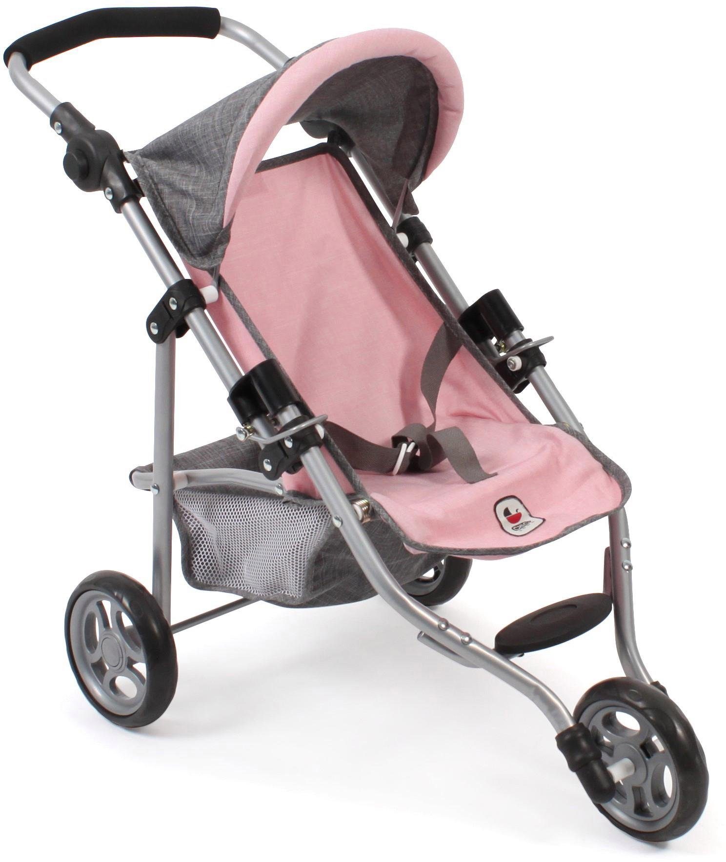 CHIC2000 Puppenbuggy Jogging-Buggy Lola, Grau-Rosa, mit günstig online kaufen