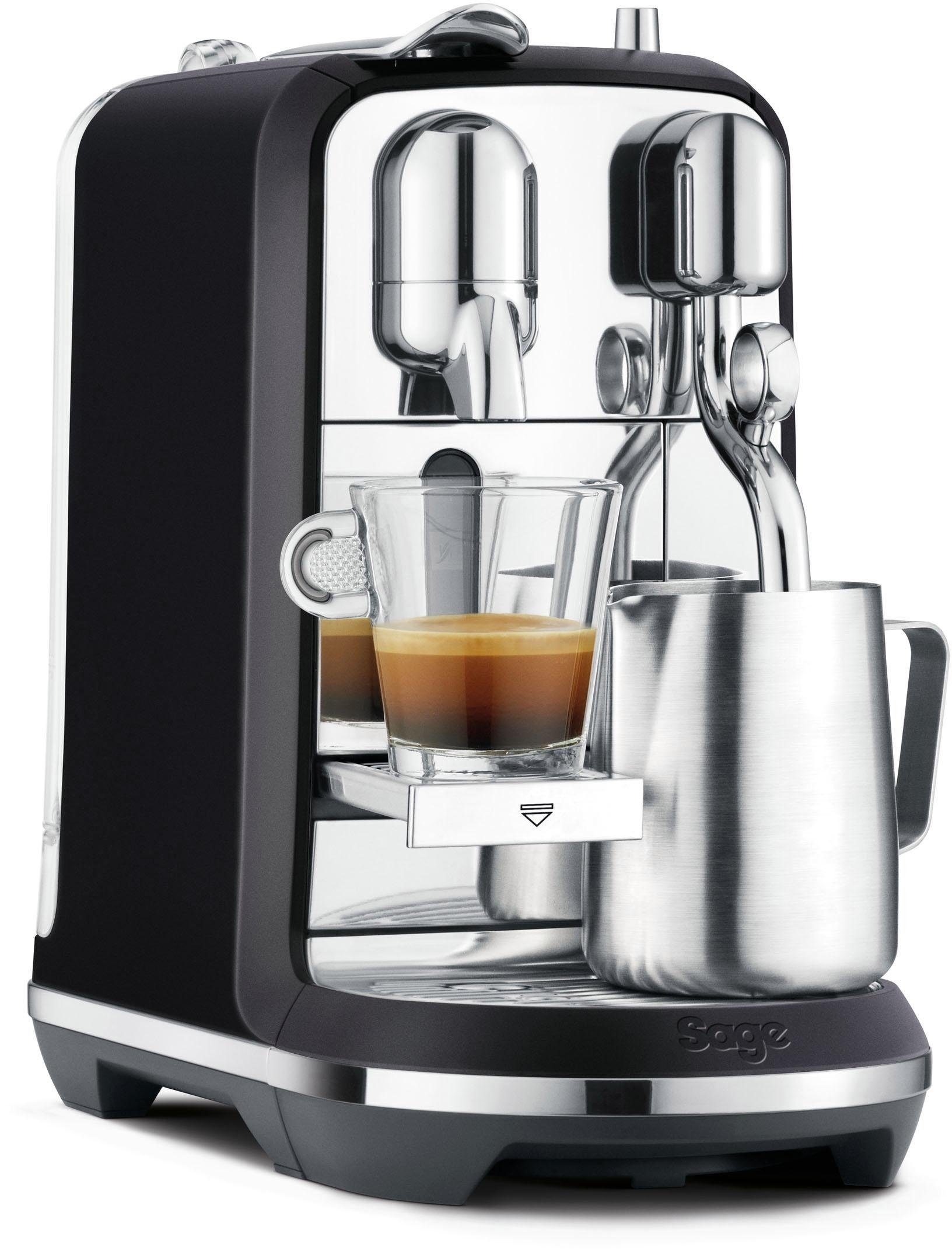 Nespresso Kapselmaschine Creatista Plus SNE800BTR2EGE1 von Sage, Schwarz,  Willkommenspaket mit 14 Kapseln, inkl. Edelstahl-Milchkanne online kaufen |  OTTO