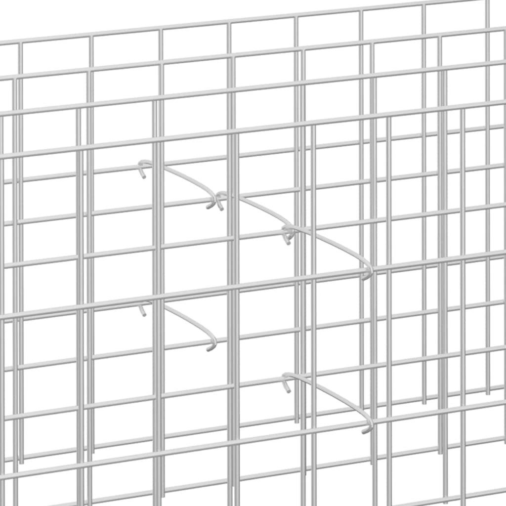 vidaXL Draht Gabionen-Distanzhalter 50 Stk. Verzinkter Stahl 30 cm, (50St)