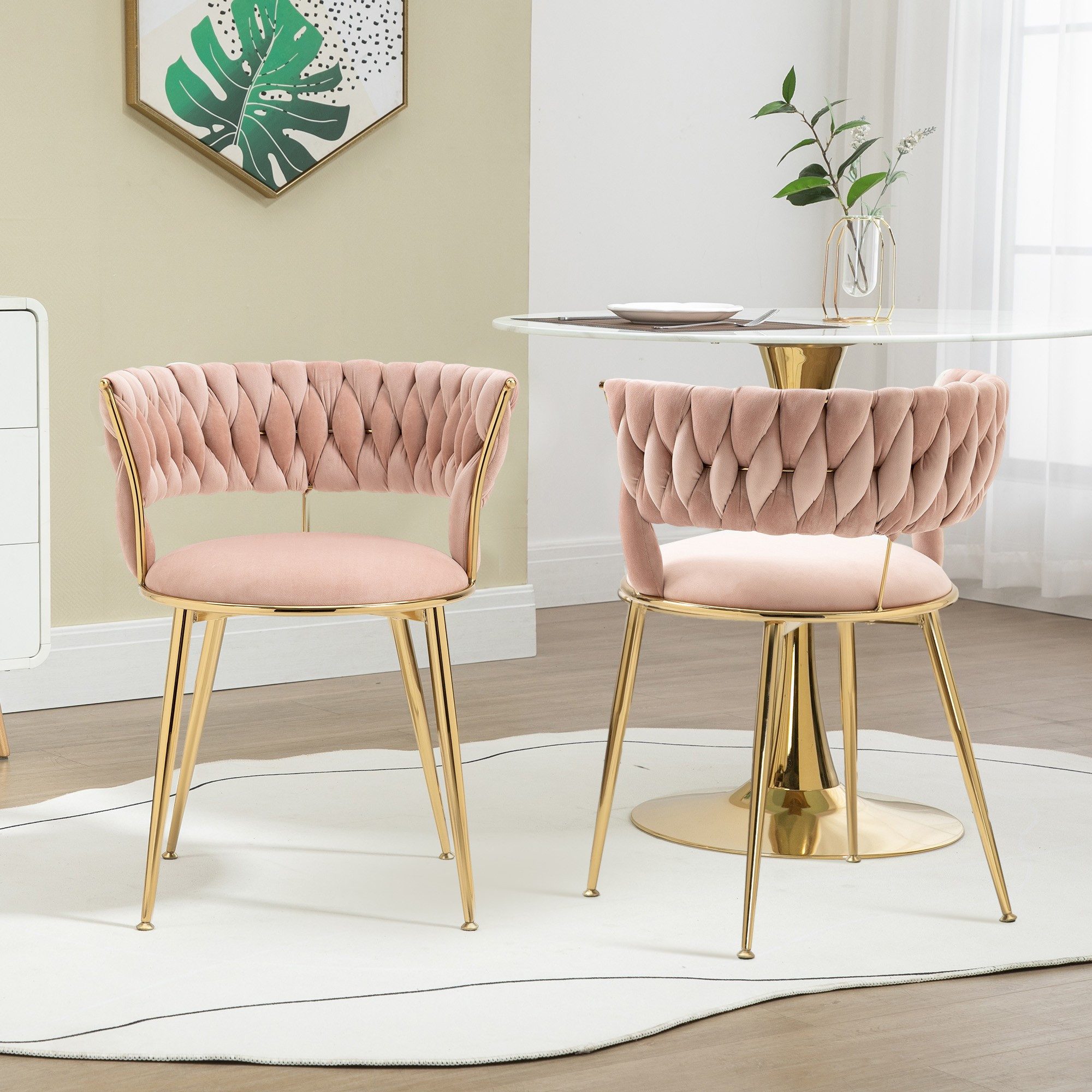 LVHOM Esszimmerstuhl Luxuriöse Samt-Stühle 2er-/4er-/6er-Set mit günstig online kaufen