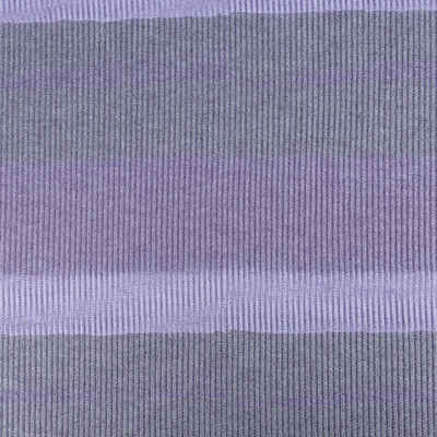 SCHÖNER LEBEN. Stoff Strickstoff Streifen Batik lila grau 1,43m Breite, pflegeleicht