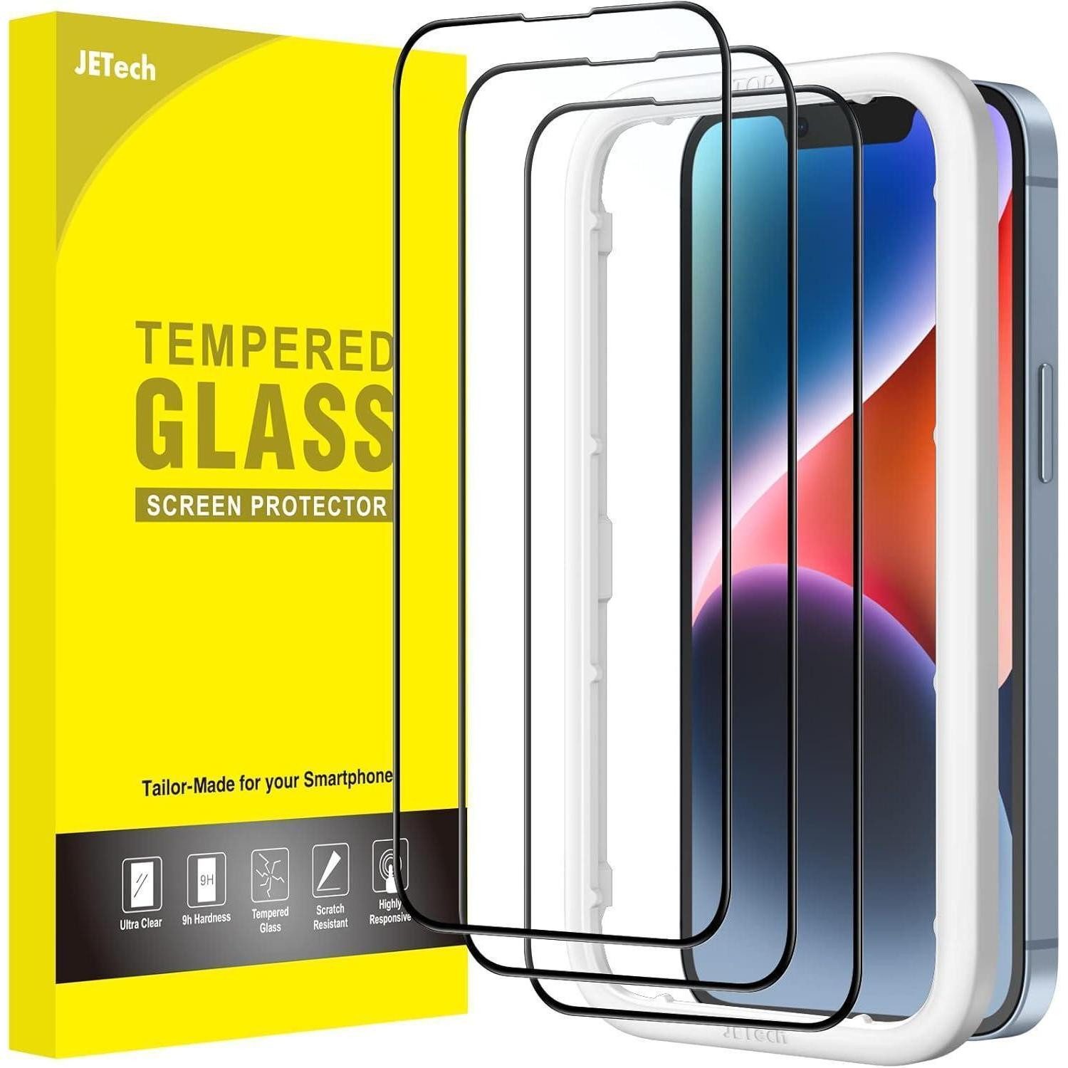 LuxusKollektion Displayschutzglas Schutzfolie Full Screen Panzerglas 6,7 Zoll HD 3 Stück iPhone 14 Plus