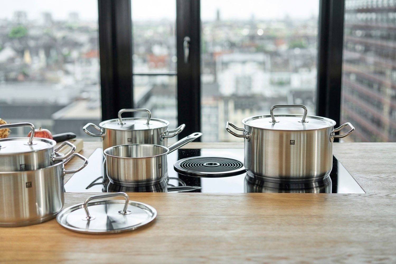 Zwilling Topf-Set TWIN CLASSIC, 5-teilig, Edelstahl 18/10, poliert, Edelstahl 18/10 (5-tlg)