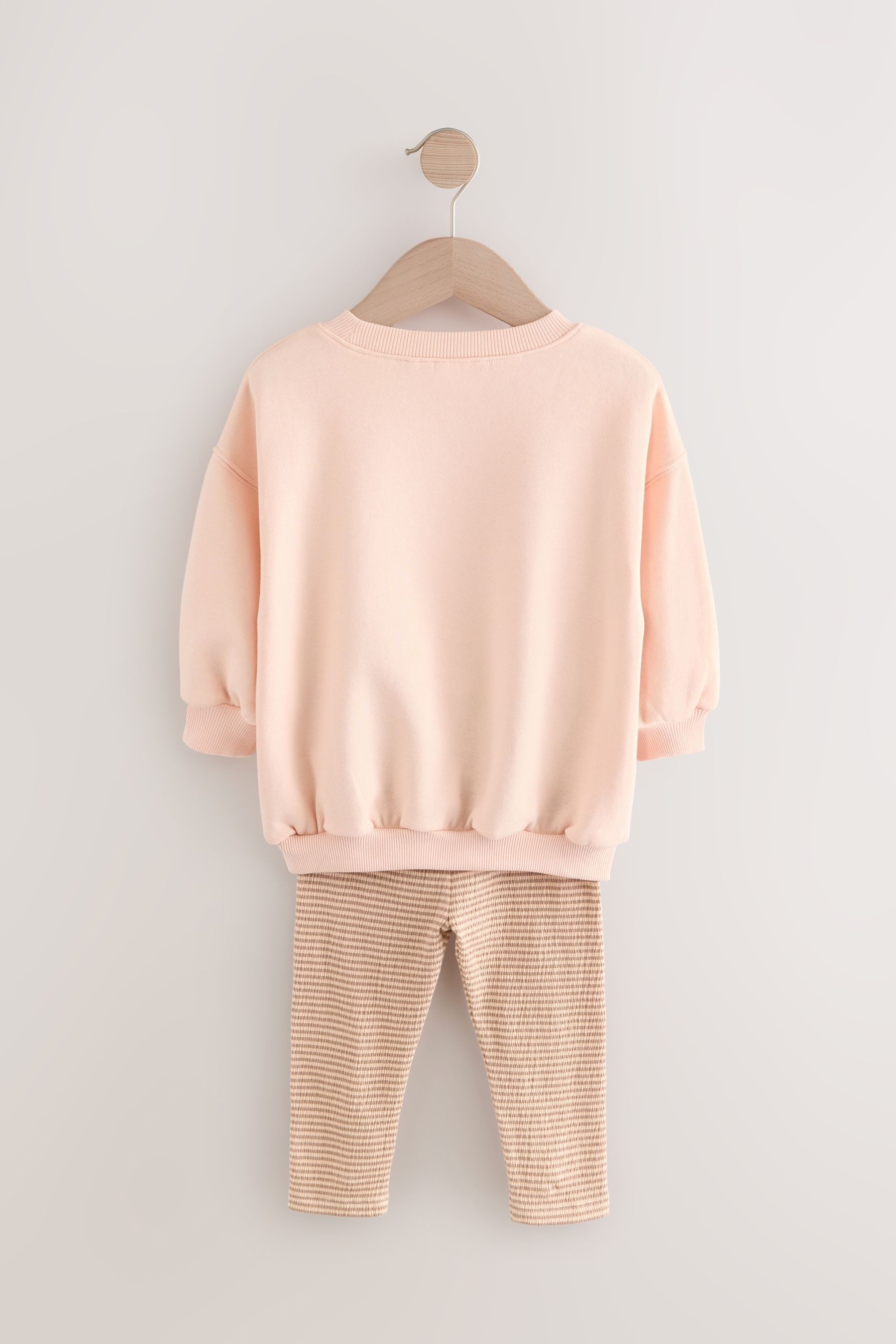 Next Top & Leggings Ballerina Rundhals-Sweatshirt und Leggings, Set (2-tlg)