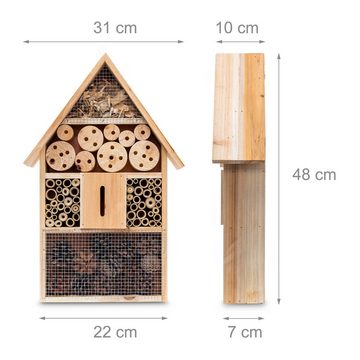 relaxdays Insektenhotel 3 tlg Insekten City