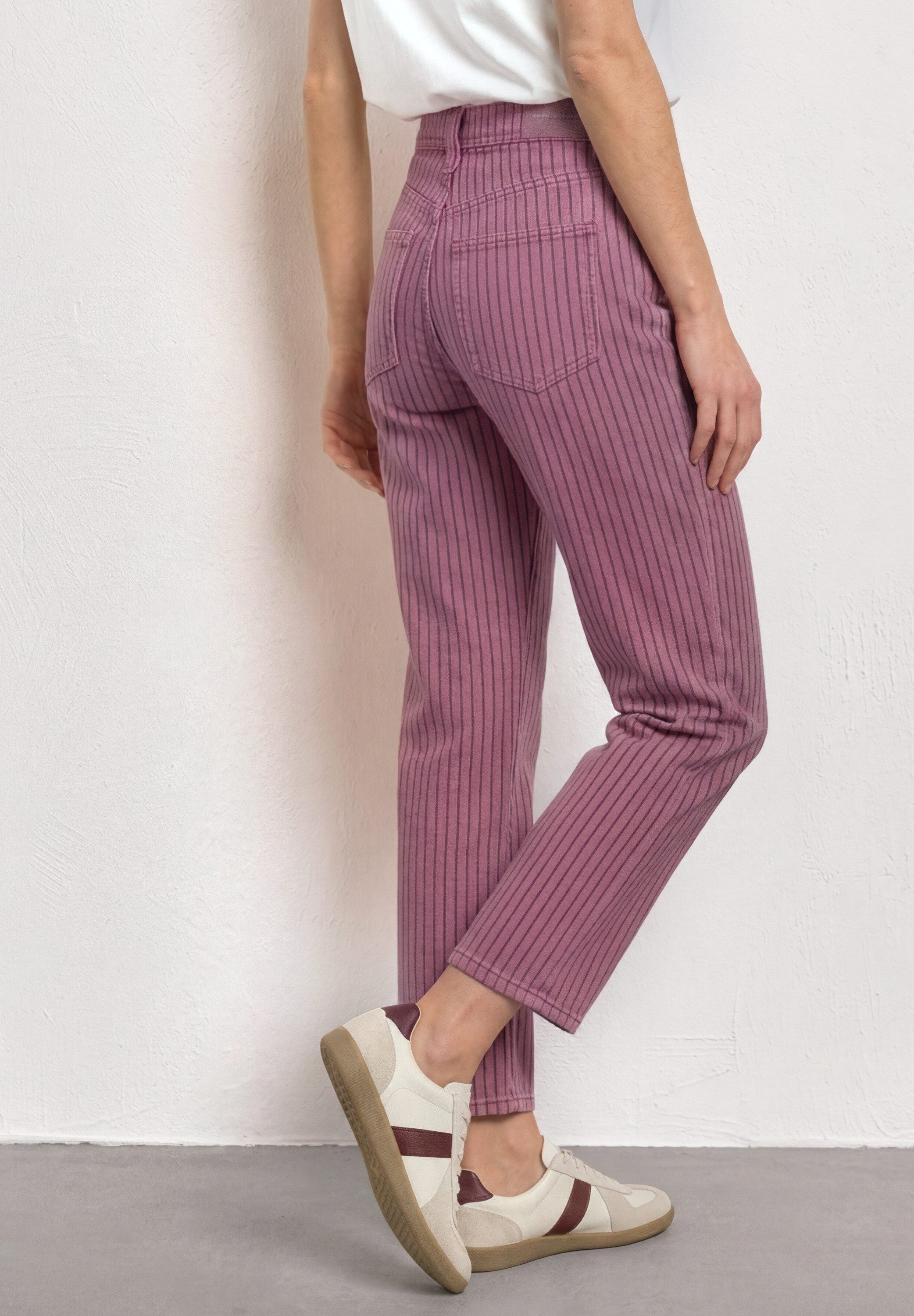 STREET ONE Comfort-fit-Jeans im Streifendesign
