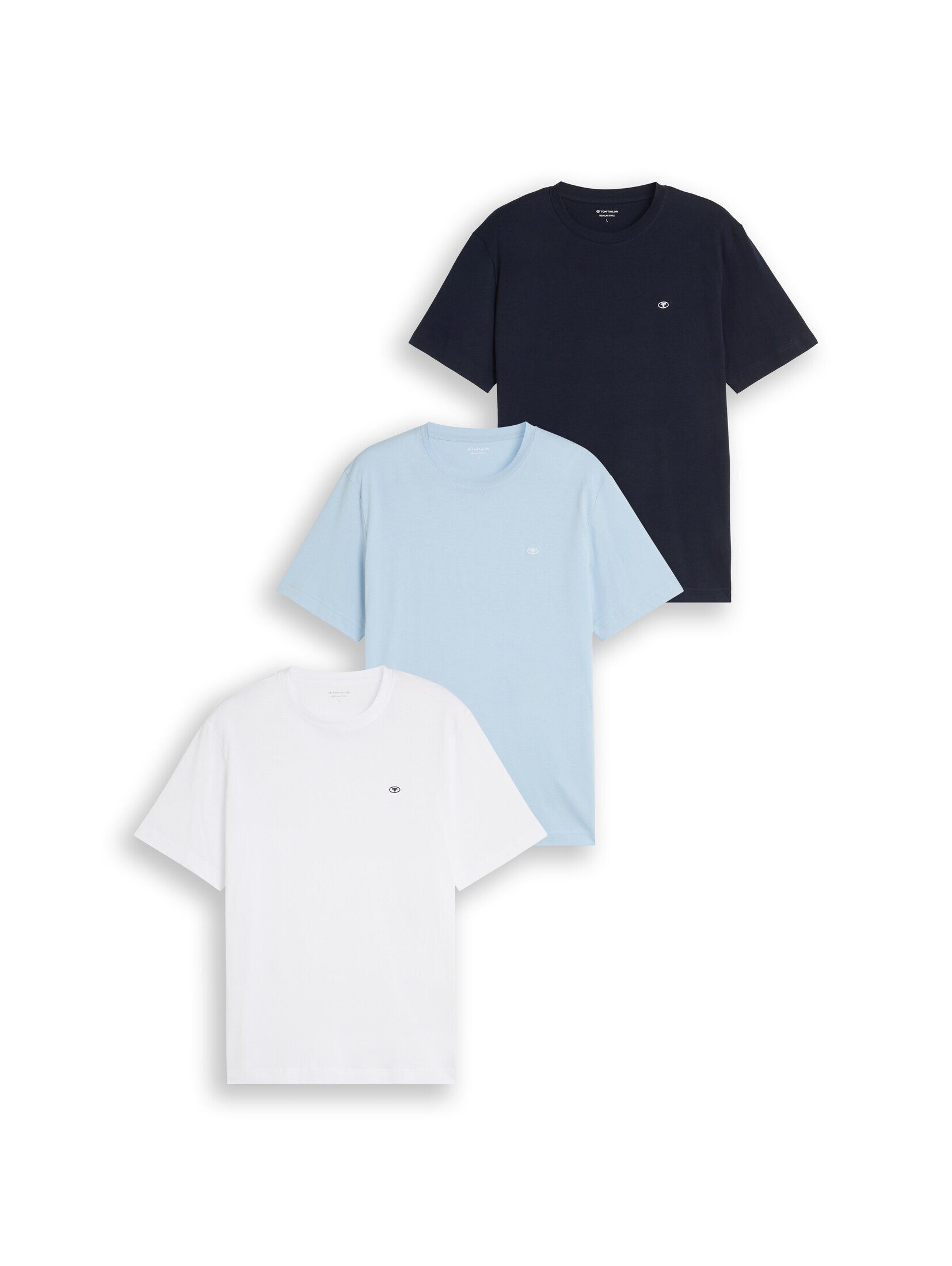 TOM TAILOR T-Shirt T-Shirt (im 3er Pack) Basic T-Shirts im 3er-Pack