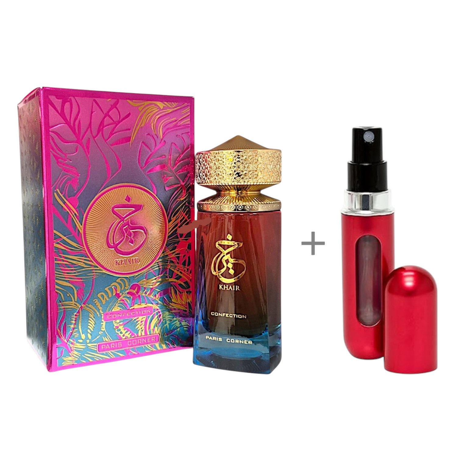Paris Corner Duft-Set KHAIR Confection Eau de Parfum + Parfümzerstäuber (leer) Set