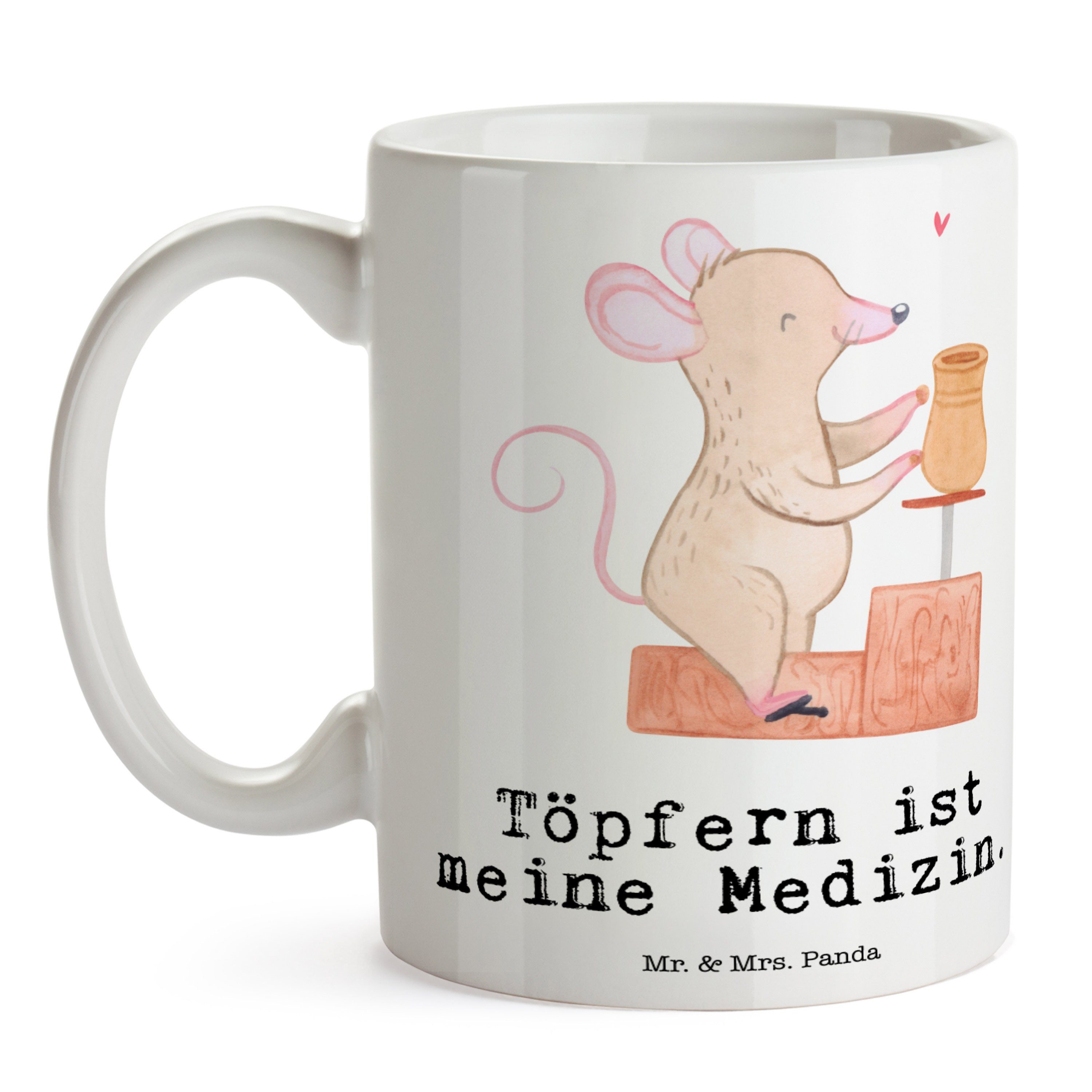 & Sport, Tasse, Tasse Mrs. Büro Keramik - Töpfern Medizin Weiß Mr. - Geschenk, Panda Maus Töpferei,