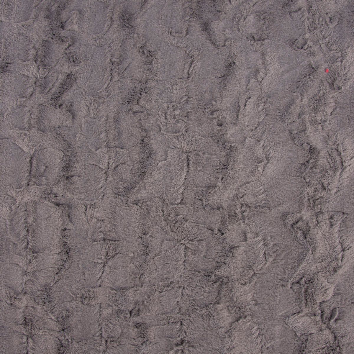 SCHÖNER LEBEN. Stoff Fellimitat Meterware Kunstfell Wellen grau 150cm
