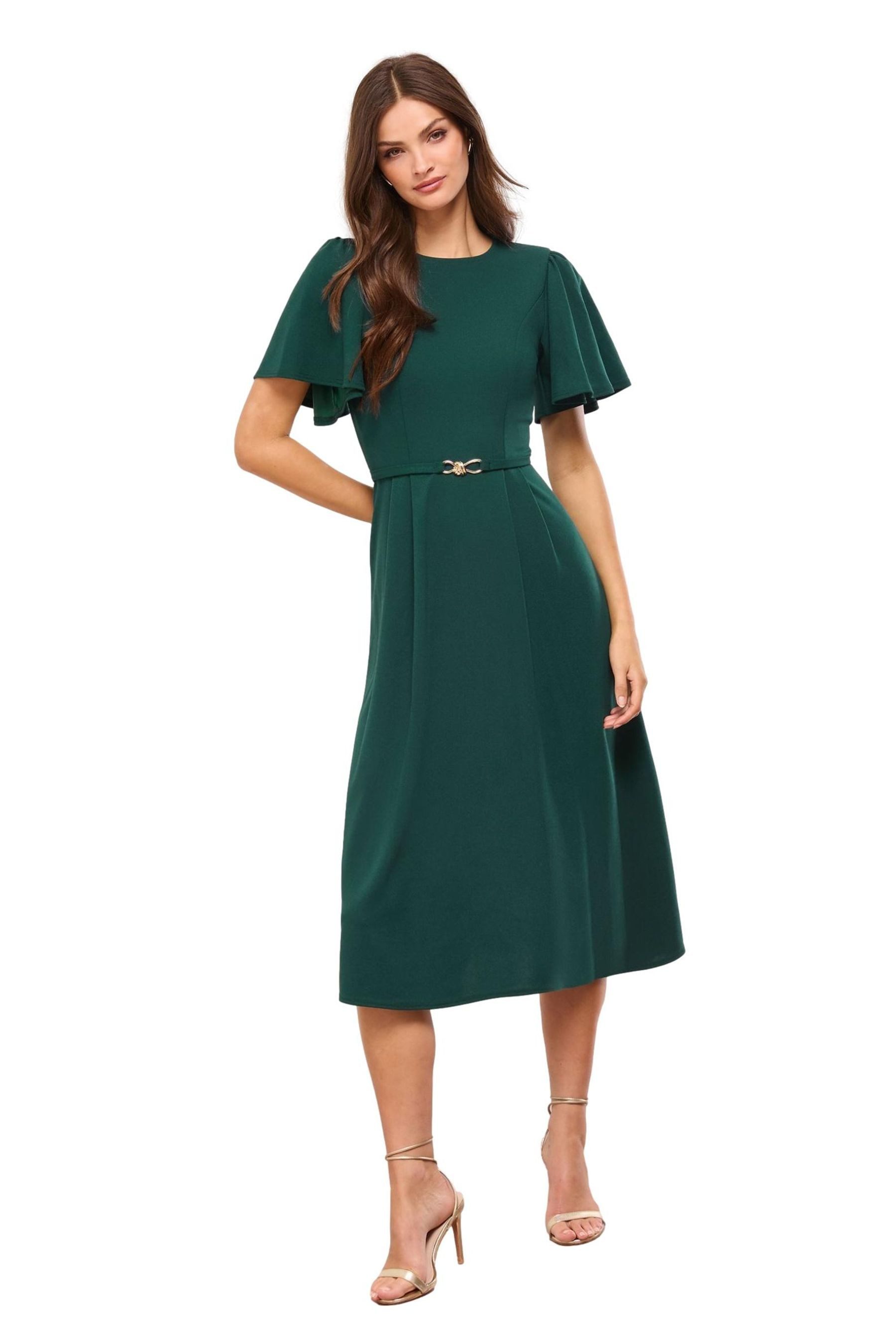 LIPSY Midikleid Lipsy Ausgestelltes Midikleid mit kurzen Ärmeln (1-tlg) günstig online kaufen
