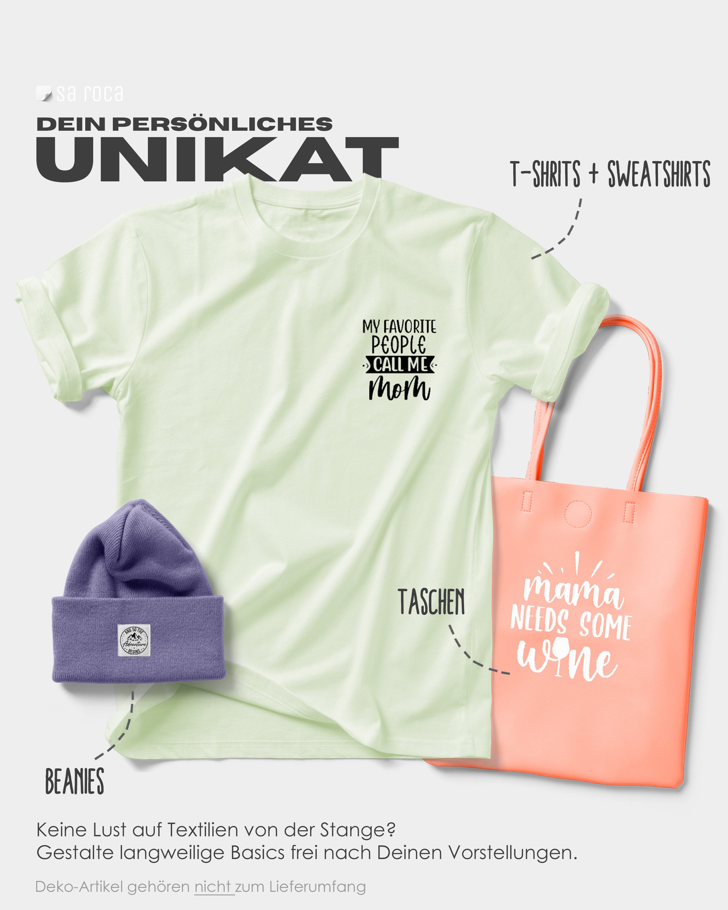 sa roca Dekorationsfolie Textilfolie zum Aufbügeln Plotterfolie Flexfolie Bügelfolie, (25 Textilfolien, 120 Designvorlagen & E-Book), Plotter Starter Set mit 25 Textilfolien, 120 Designvorlagen & E-Book