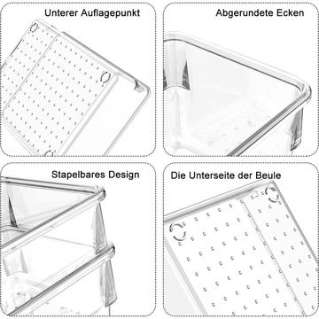 DOPWii Aufbewahrungsbox 16 Stück Organizer Schublade Set,Acryl Ordnungssystem (16 St), stapelbar