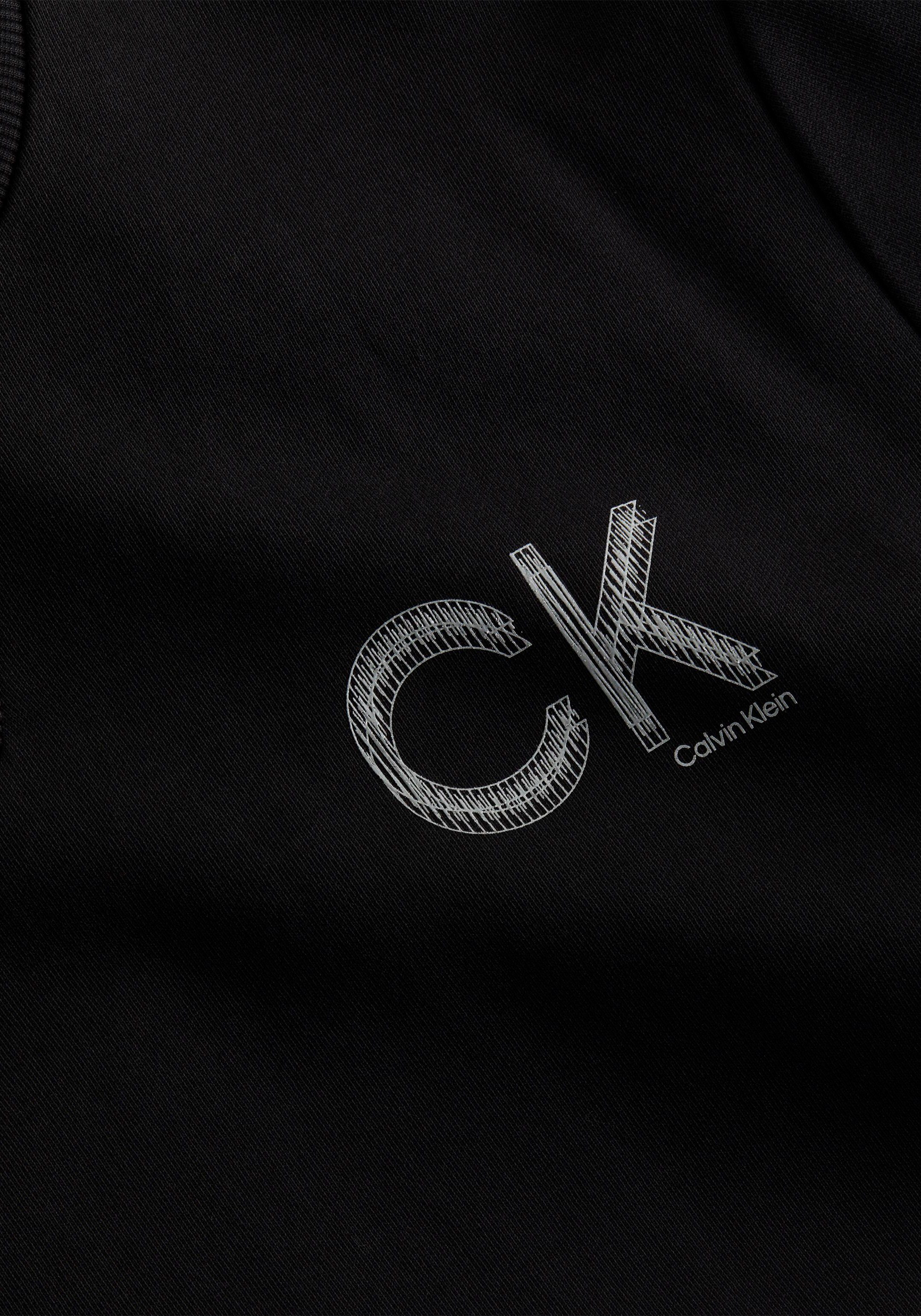 Calvin Klein Big&Tall Sweatshirt Logoprint CHEST mit BT-STRIPED LOGO SWEATSHIRT