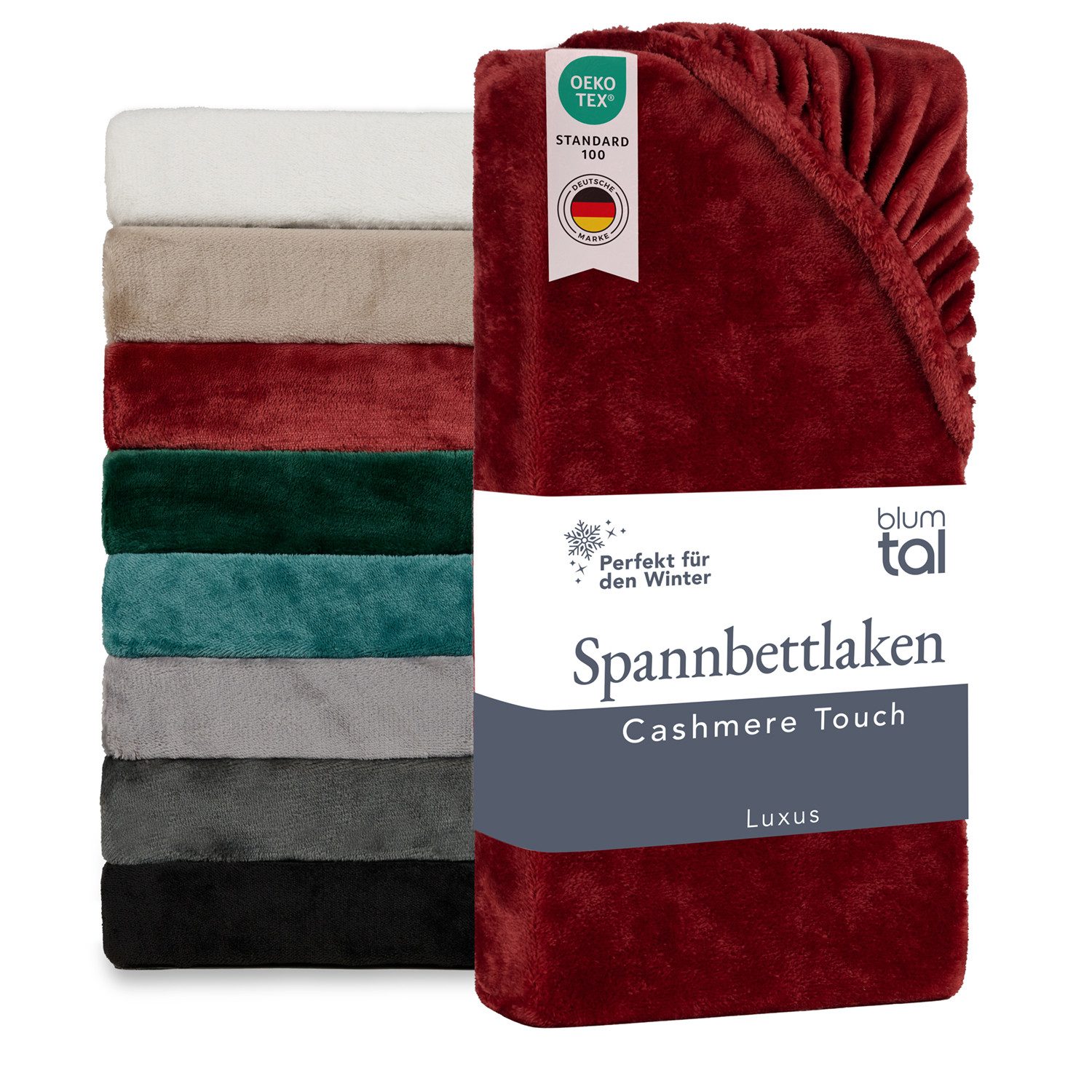 Blumtal Spannbettlaken Spannbettlaken Cashmere Touch - Oeko-TEX zert. Bettl günstig online kaufen