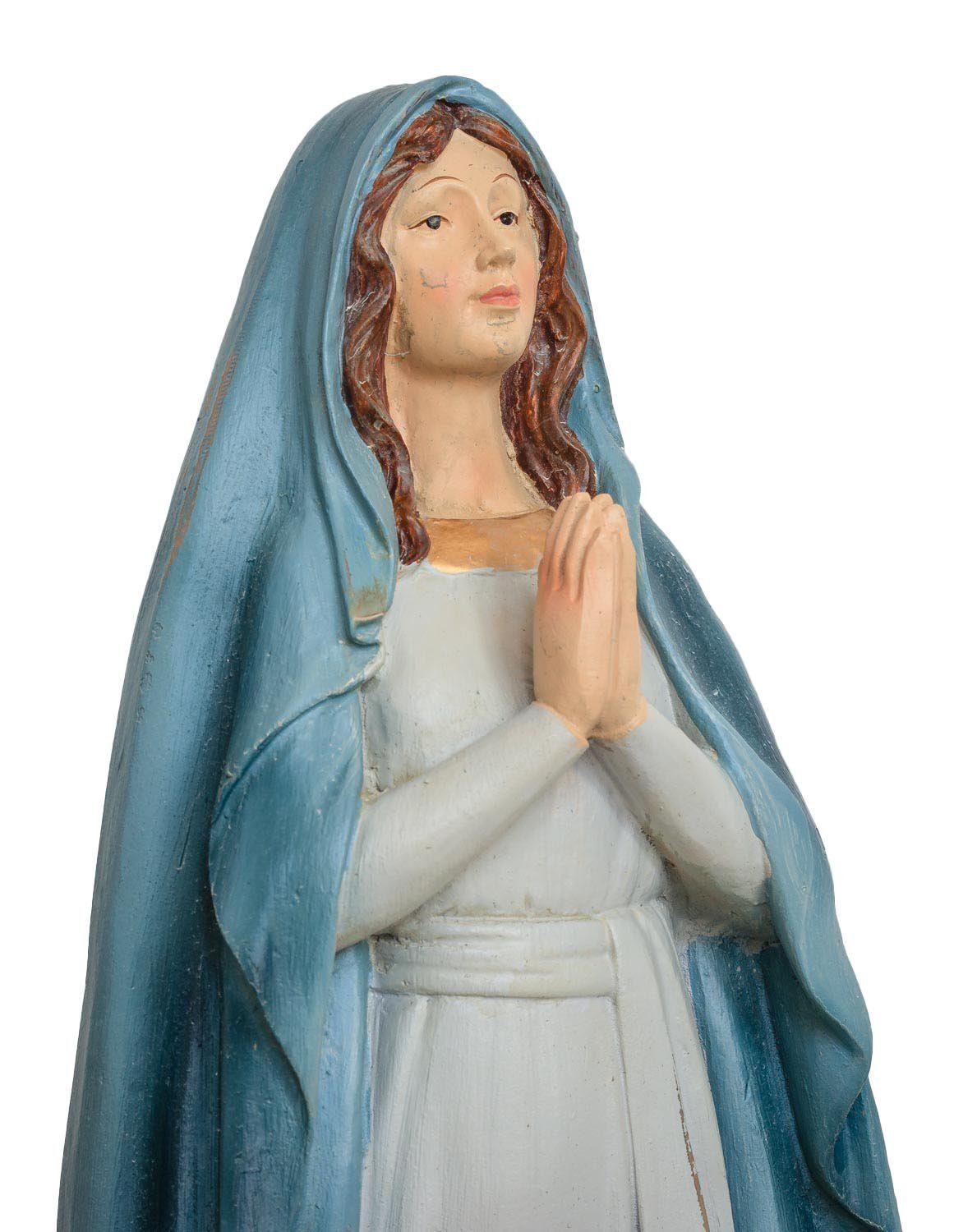 Aubaho Dekofigur Figur 41cm aus Kunststein Antik-S Madonna Skulptur Maria Heiligenfigur
