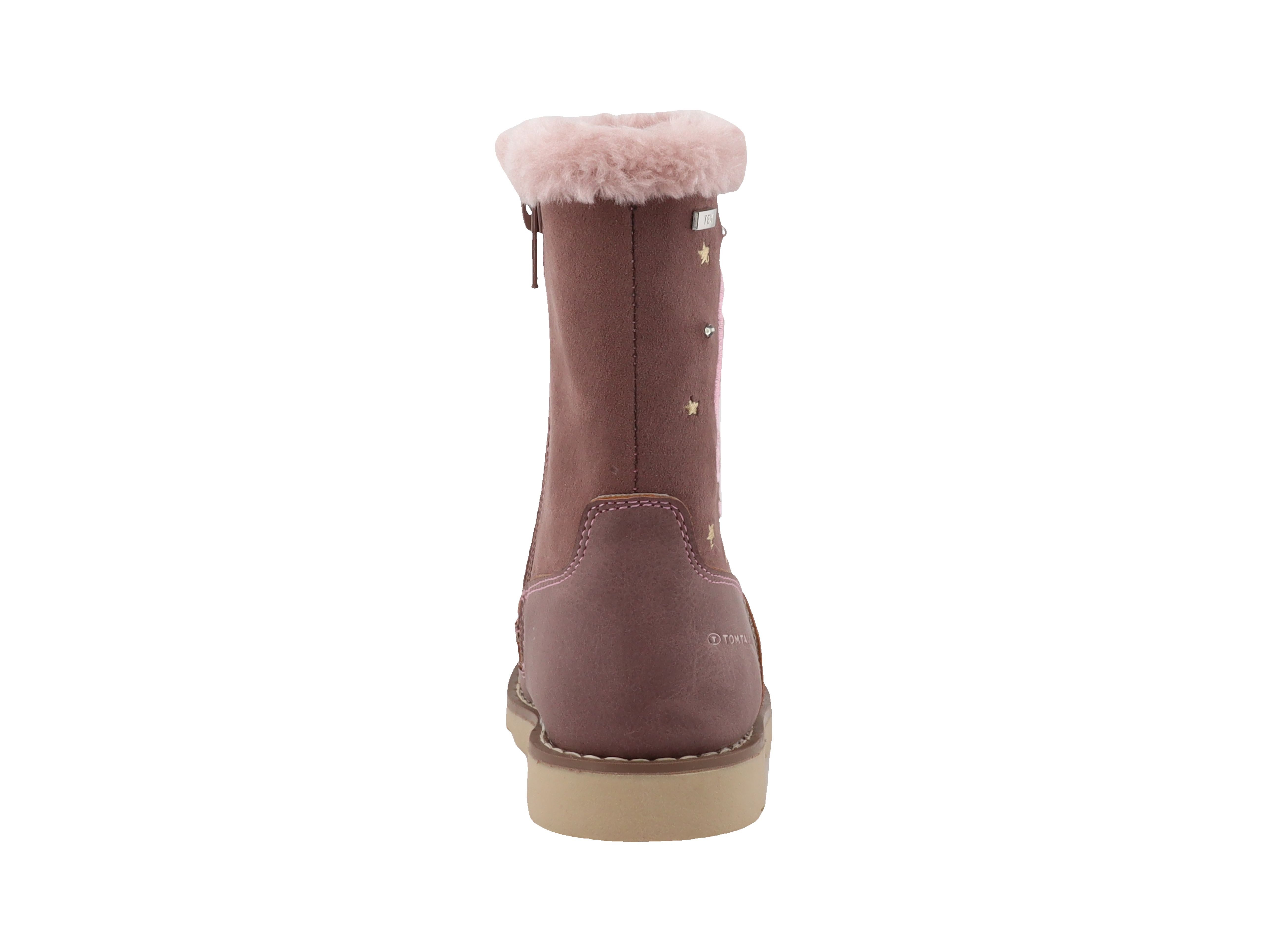 TOM TAILOR Blinkschuh Winterstiefel Langschafttstiefel, Kinderstiefel mit blinkendem Einhornmotiv