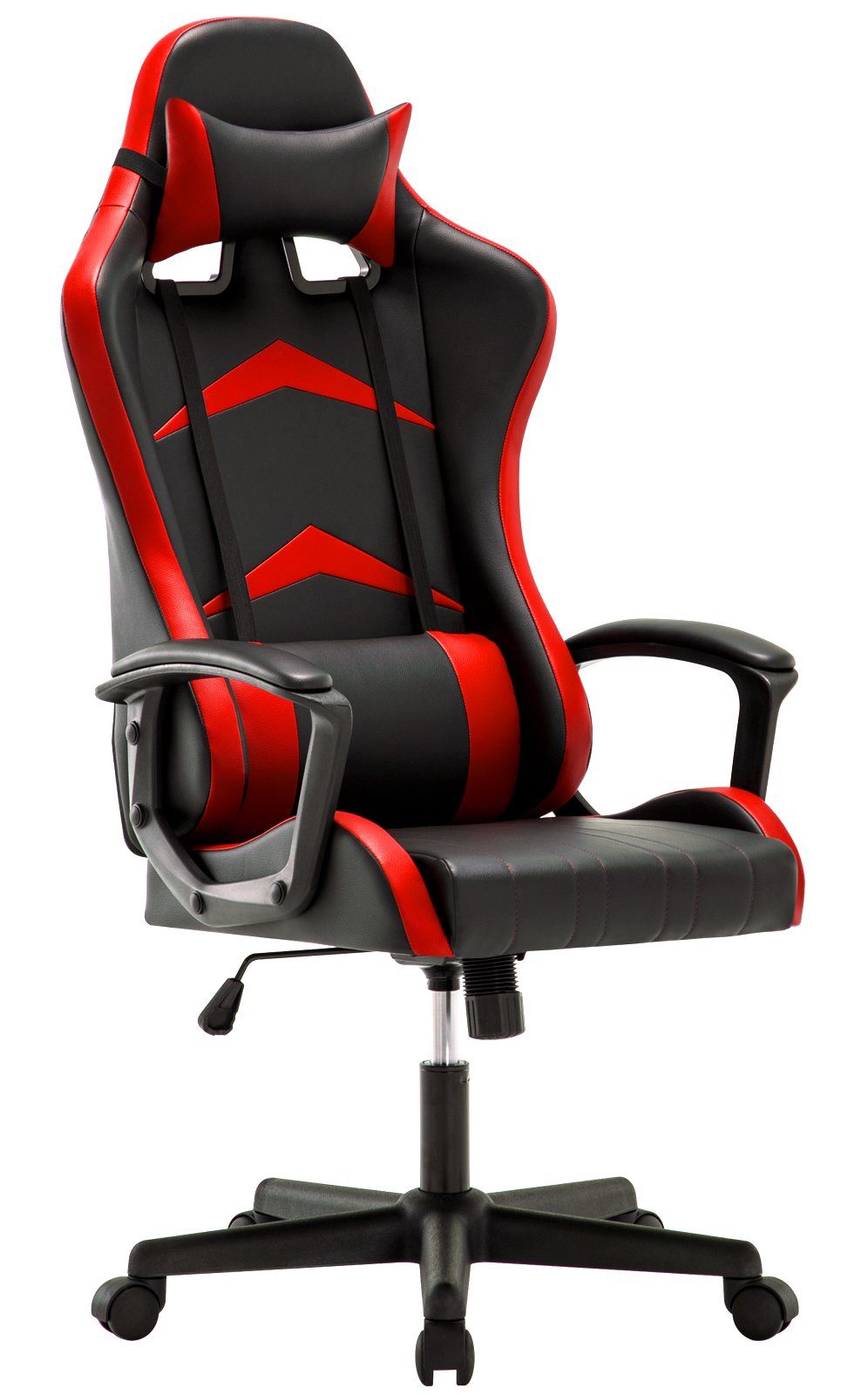 Intimate WM Heart Gaming-Stuhl Verstellbarer Ergonomischer Schreibtischstuhl mit hoher Rückenlehne rot
