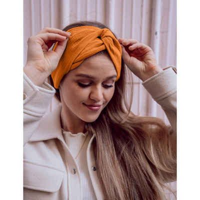 hutch&putch Stirnband Musselin-Stirnband mit elastischem Gummizug