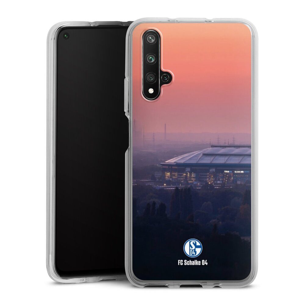 DeinDesign Handyhülle Stadion FC Schalke 04 Offizielles Lizenzprodukt Schalke 04 Stadion, Huawei Nova 5T Silikon Hülle Bumper Case Handy Schutzhülle