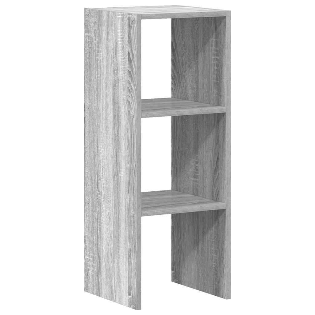 vidaXL Fächerschrank Bücherregal Stapelbar Grau Sonoma günstig online kaufen