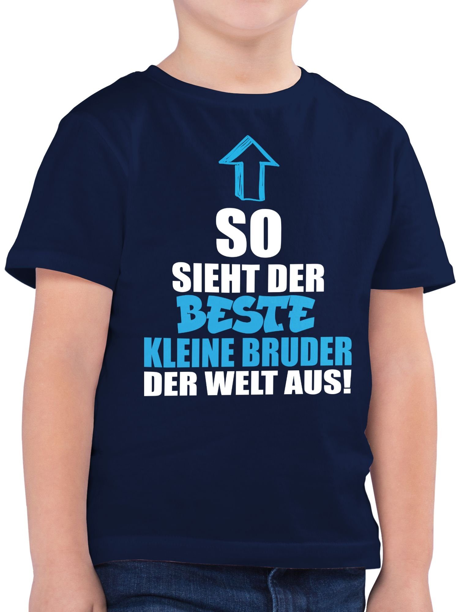 Shirtracer T-Shirt Bester kleiner Bruder Kleiner Bruder 1 Dunkelblau