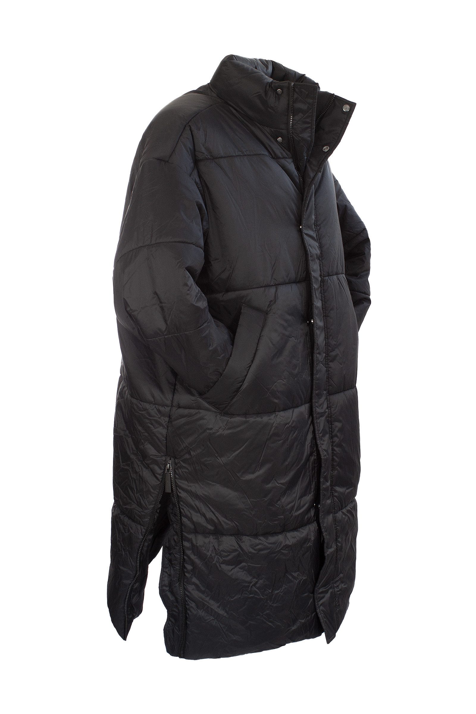 WRSTBHVR Winterjacke WRSTBHVR Zali Puffer Coat Oversized Jacke Schwarz S-M (1-St)