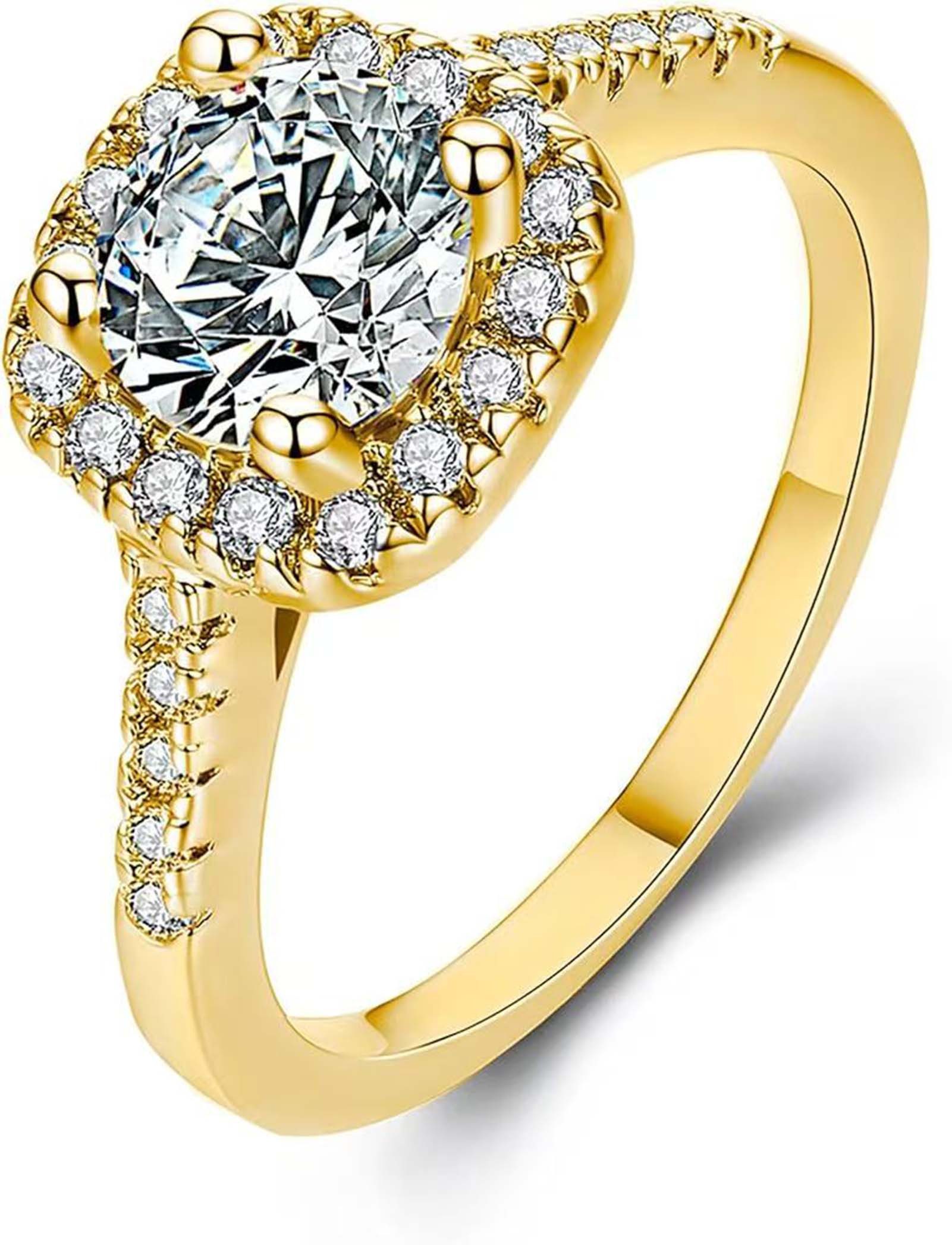 Diamantring 1ct D VS1 3ex,lab grown diamant ring,verlobungsring,gold 585 ring