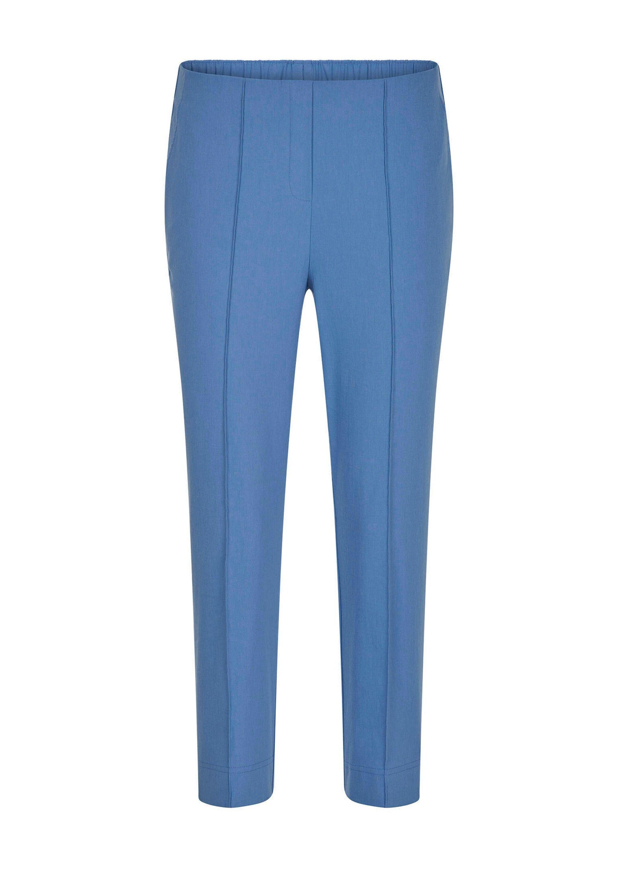 Stretch-Hose Kurzgröße: Elegante 7/8-Hose mit Biesen