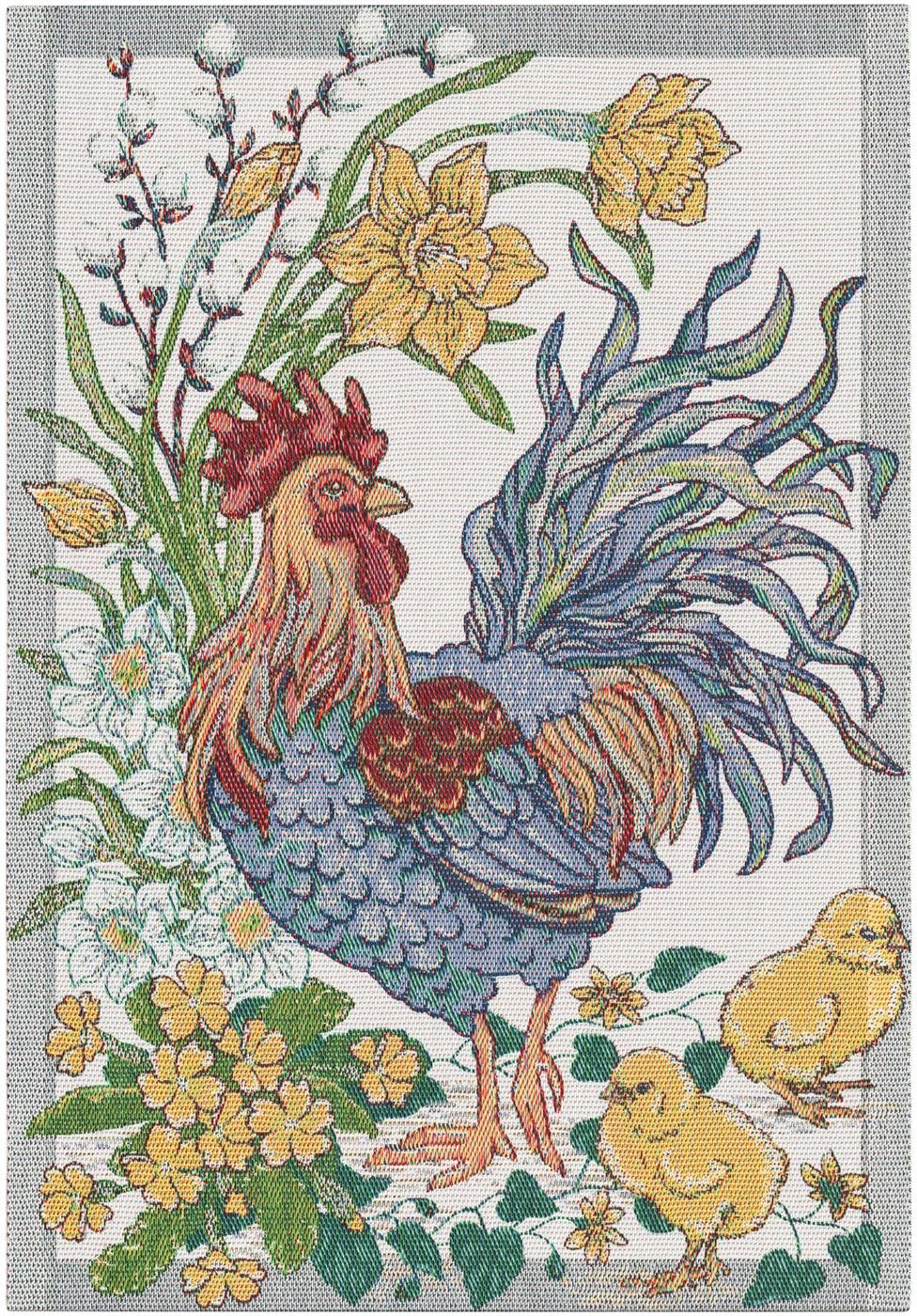 EKELUND MASTER WEAVERS 1692 Geschirrtuch Küchenhandtuch Fjäderblom 599 35x50 cm, (1-tlg., 1 x Geschirrtuch), Pixel gewebt (6-farbig)