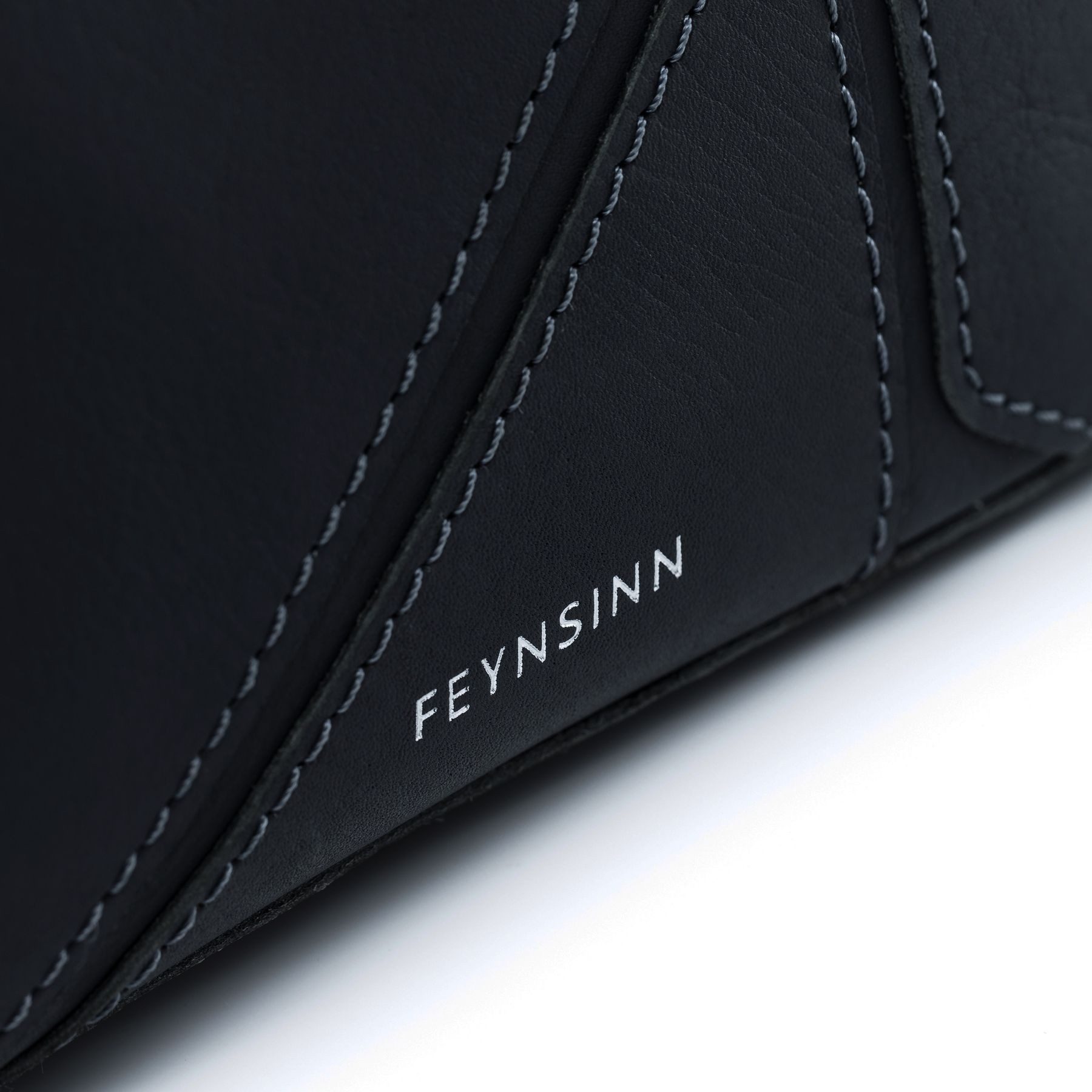 FEYNSINN Umhängetasche echt Leder Umhängetasche groß schwarz JEMMA PUZZLE, Clutch Echtleder für Damen, Schultertasche, Crossbody Bag schwarz