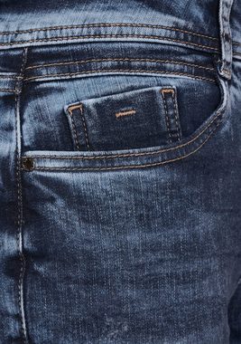 STREET ONE 5-Pocket-Jeans in Used-Optik