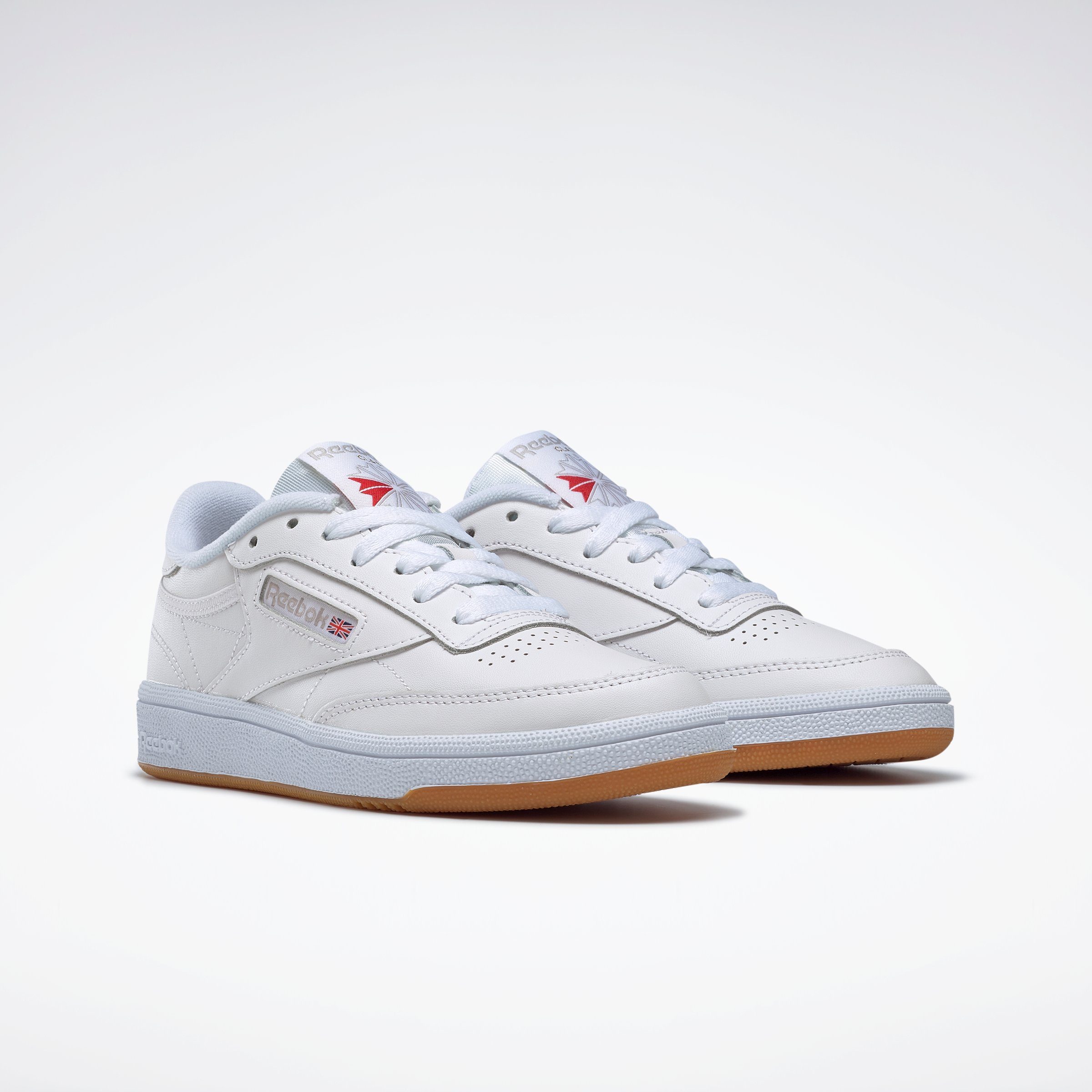 Sneaker 85 WHITE-LIGHT-GREY-GUM Classic C CLUB Reebok