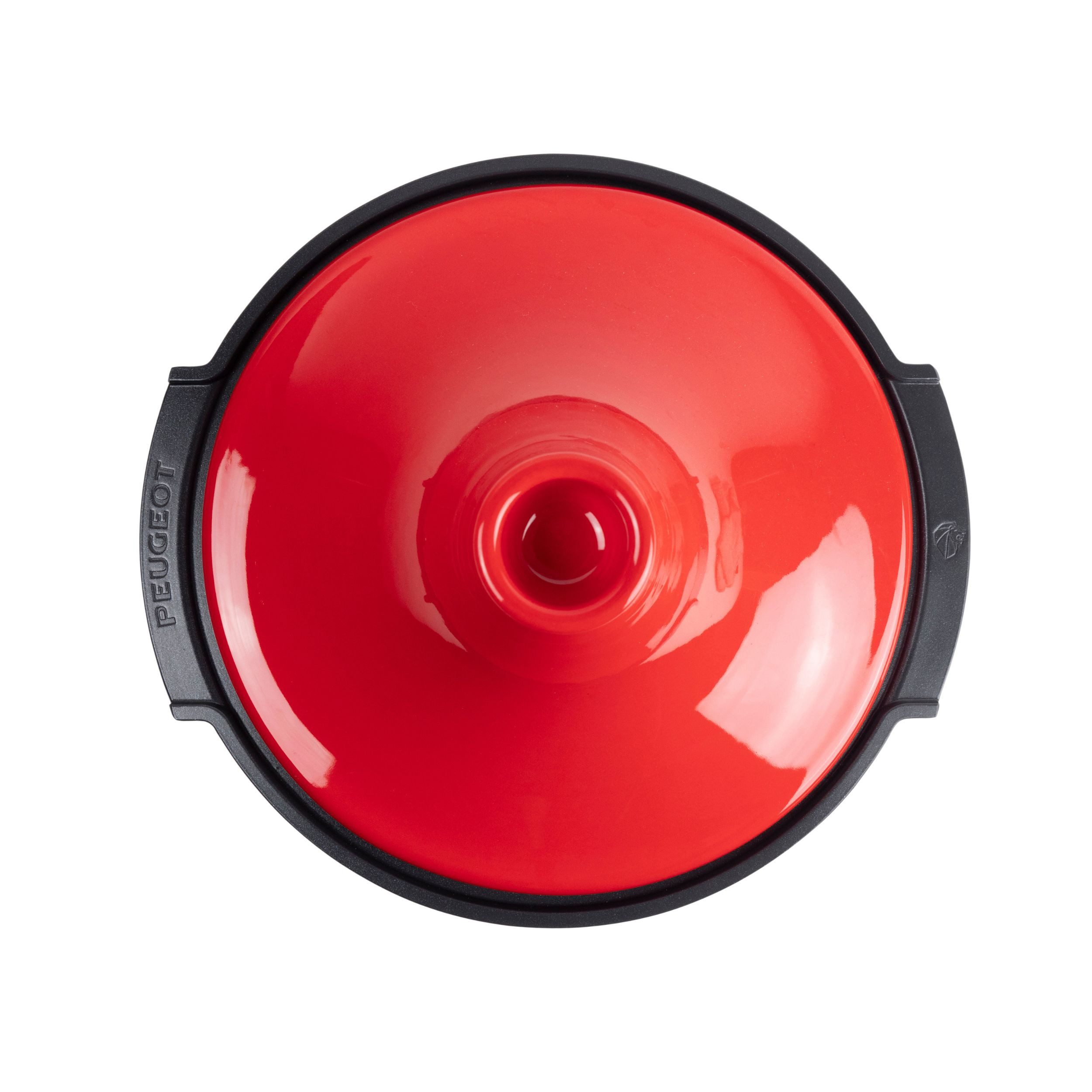 PEUGEOT Auflaufform Tagine ATLAS 30cm Rot Dampfgarer Aluminium Keramikdeckel Induktion