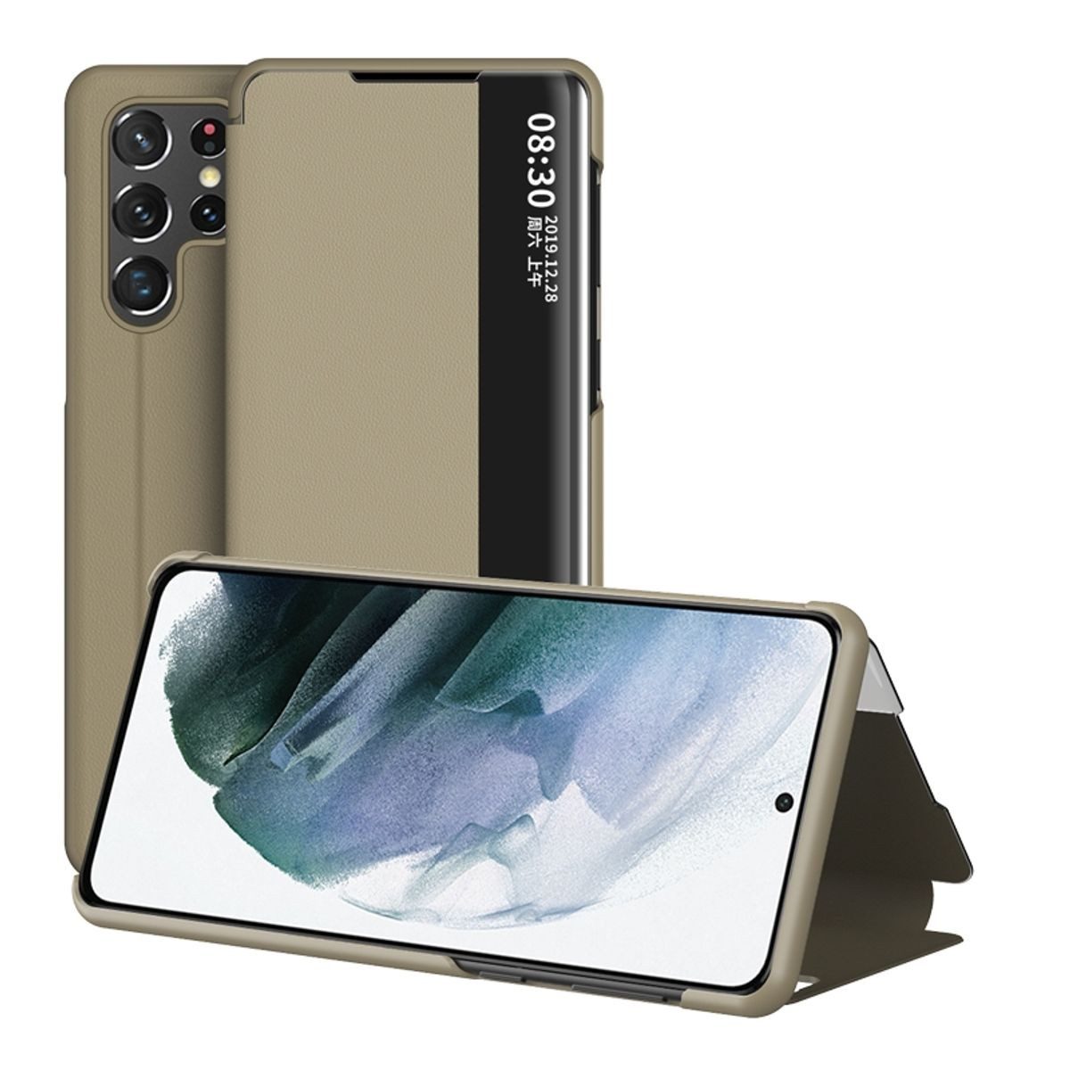König Design Handyhülle Samsung Galaxy S22 Ultra 5G, Schutzhülle Schutztasche Case Cover Etuis Wallet Klapptasche Bookstyle
