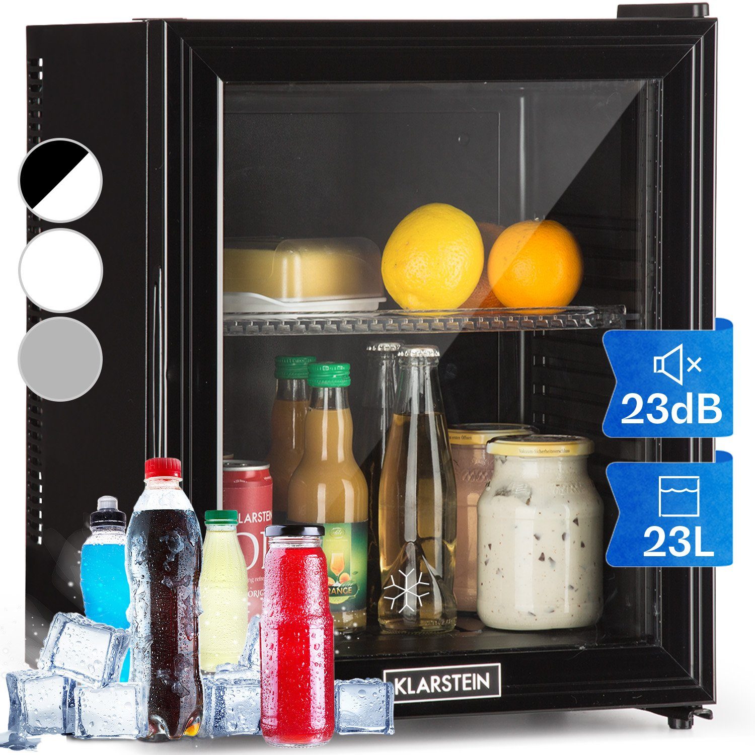 Klarstein Table Top Kühlschrank Brooklyn 24 Mini-Kühlschrank Glastür LED  Ablage 10032778A, 47 cm hoch, 38 cm breit, Hausbar Minikühlschrank ohne  Gefrierfach Glastür klein Kühlschrank online kaufen | OTTO