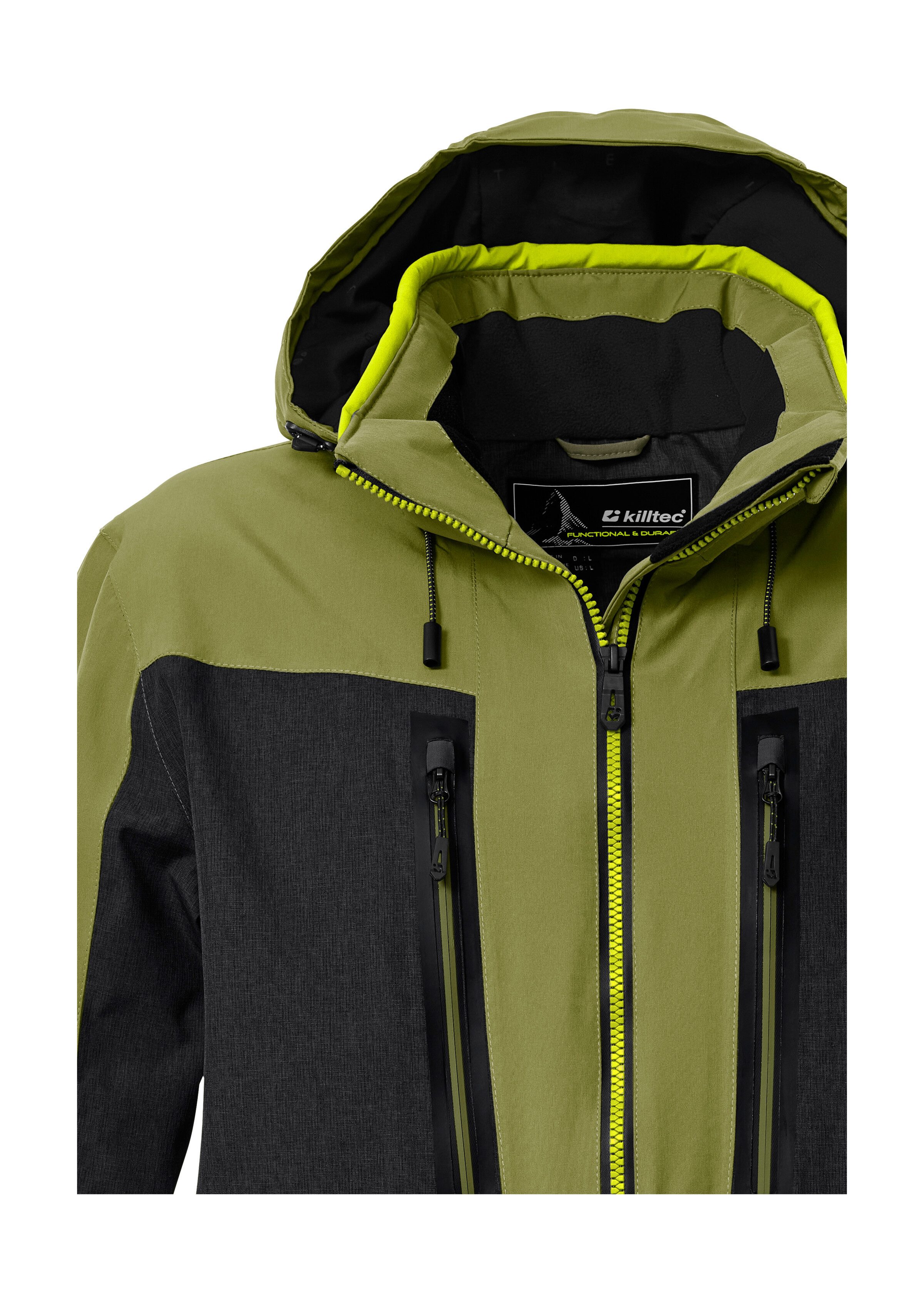 Killtec Skijacke KSW 47 MN SKI JCKT Herren Skijacke: wasserdicht, atmungsaktiv, abnehmbare Kapuze