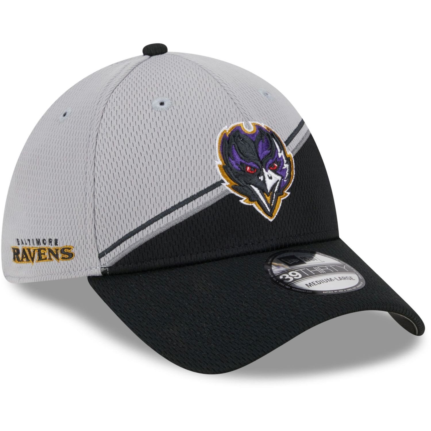 Ravens Baltimore New Era 39Thirty 2023 SIDELINE Cap Flex
