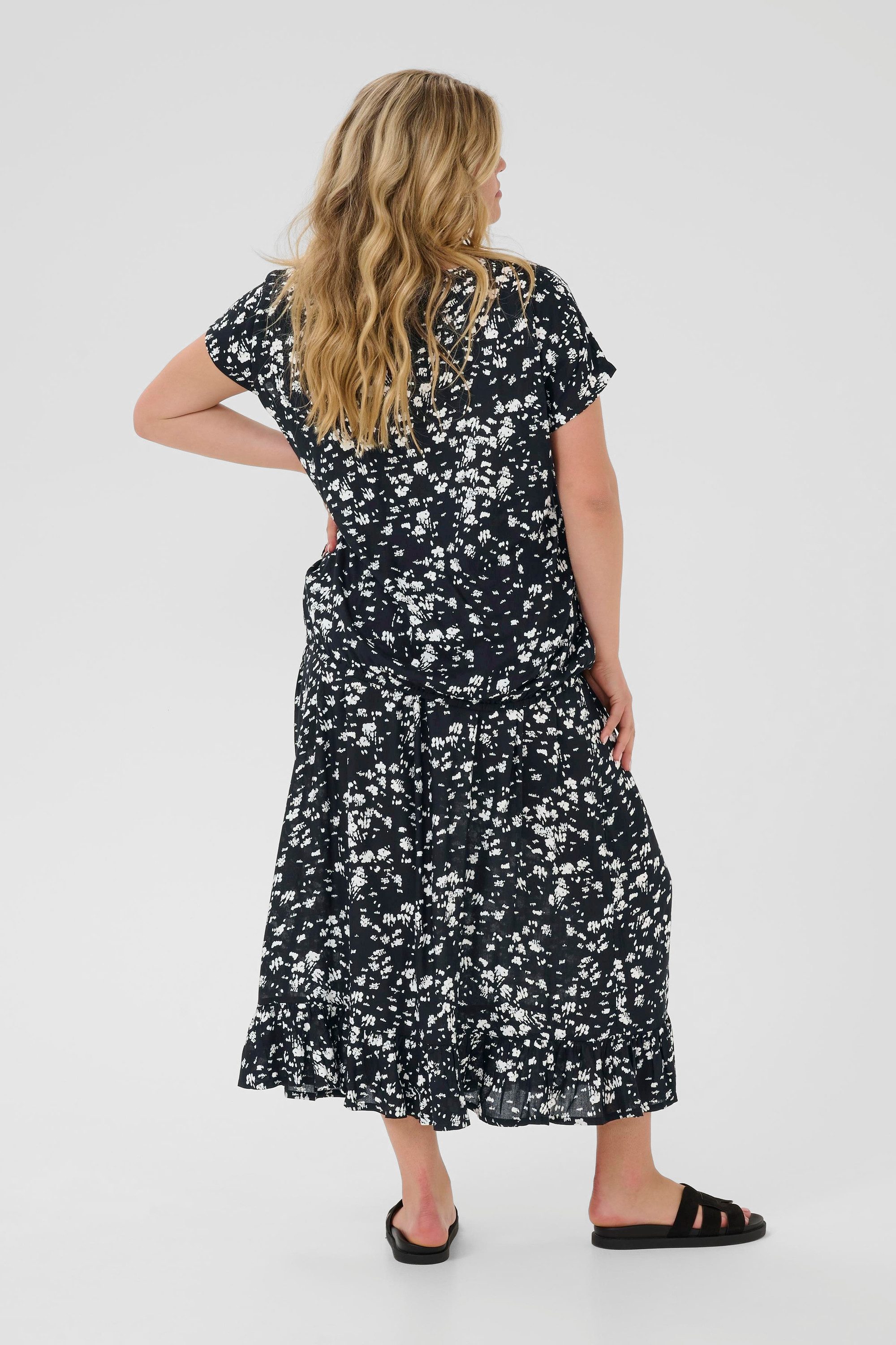 KAFFE Curve Kurzarmbluse Kurzarm-Bluse KCbella Große günstig online kaufen