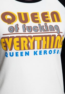 QueenKerosin Langarmshirt Queen Of F*cking Everything mit Print