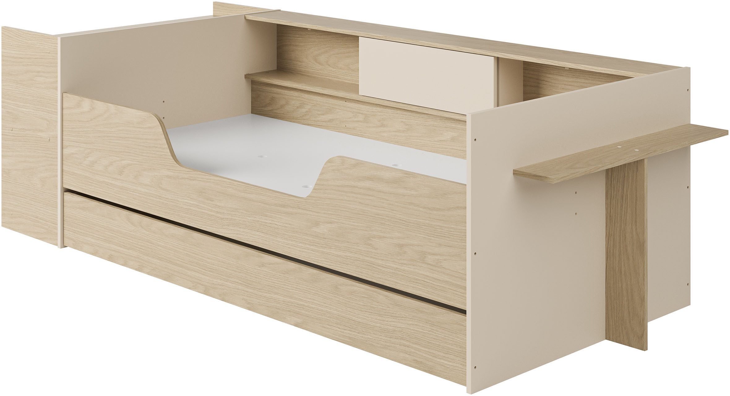 Gami Stauraumbett BAYA, Ein Bett, das mit Ihrem Kind mitwächst !