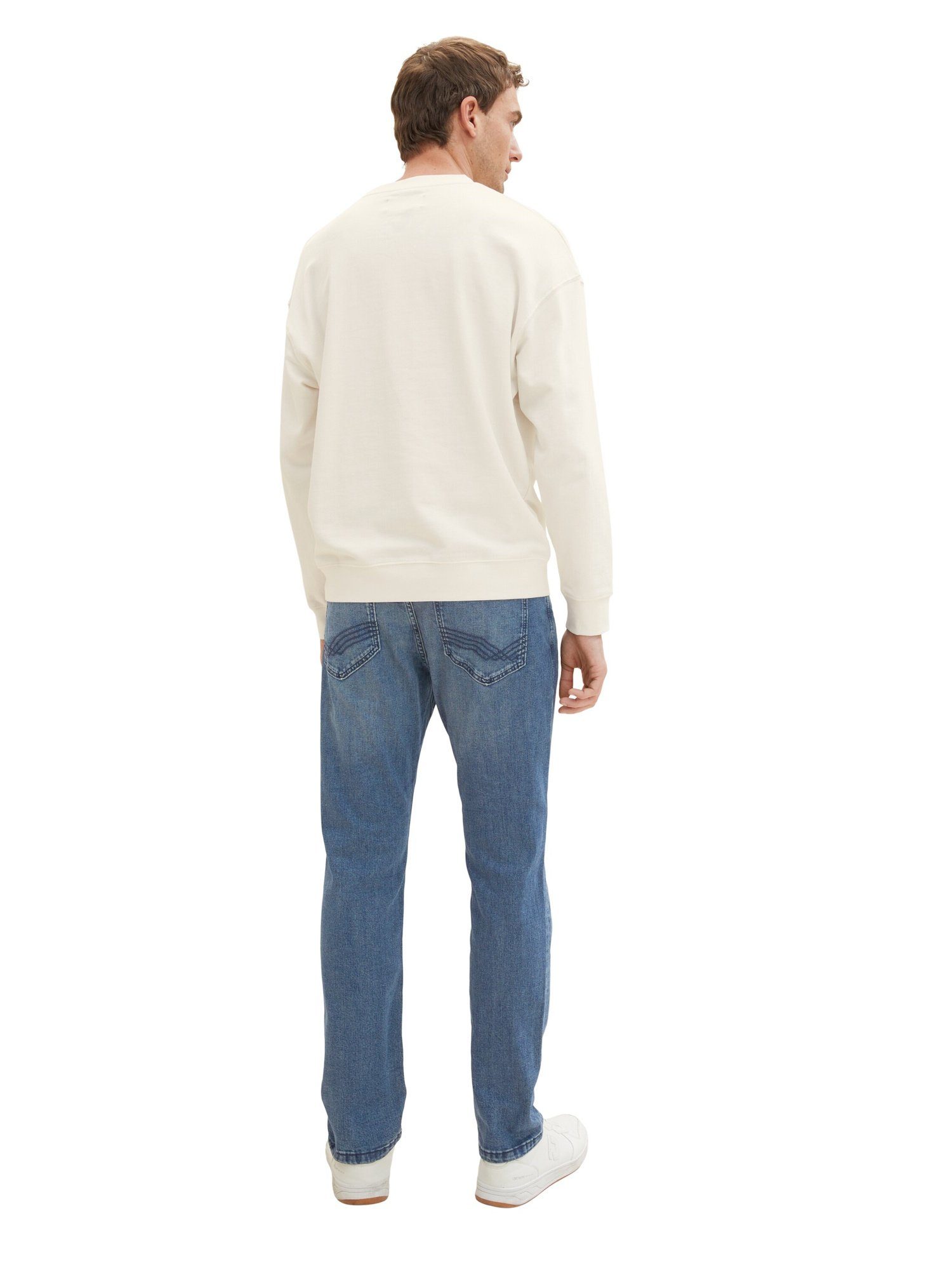 TOM TAILOR 5-Pocket-Jeans Jeans Josh Five-Pocket-Style lange Hose Slim Fit (1-tlg) blau