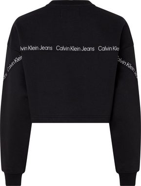 Calvin Klein Jeans Sweatshirt mit Logo-Tape Applikationen