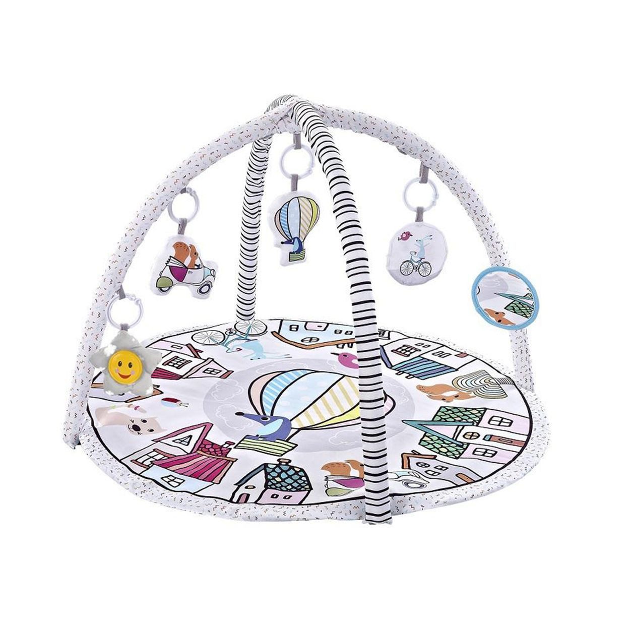 Chipolino Spielbogen Spielbogen Tiere Musikfunktion, 5 Hängespielzeuge, Krabbeldecke