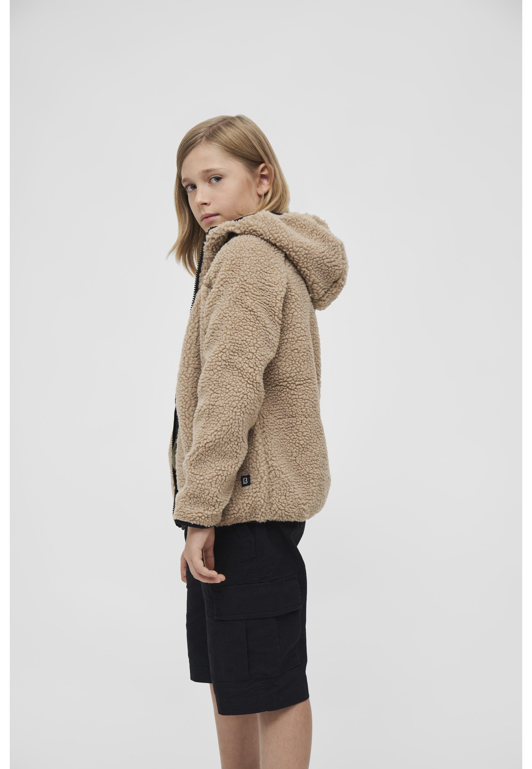Brandit Allwetterjacke Brandit Damen Kids Teddyfleecejacket Hood (1-St)