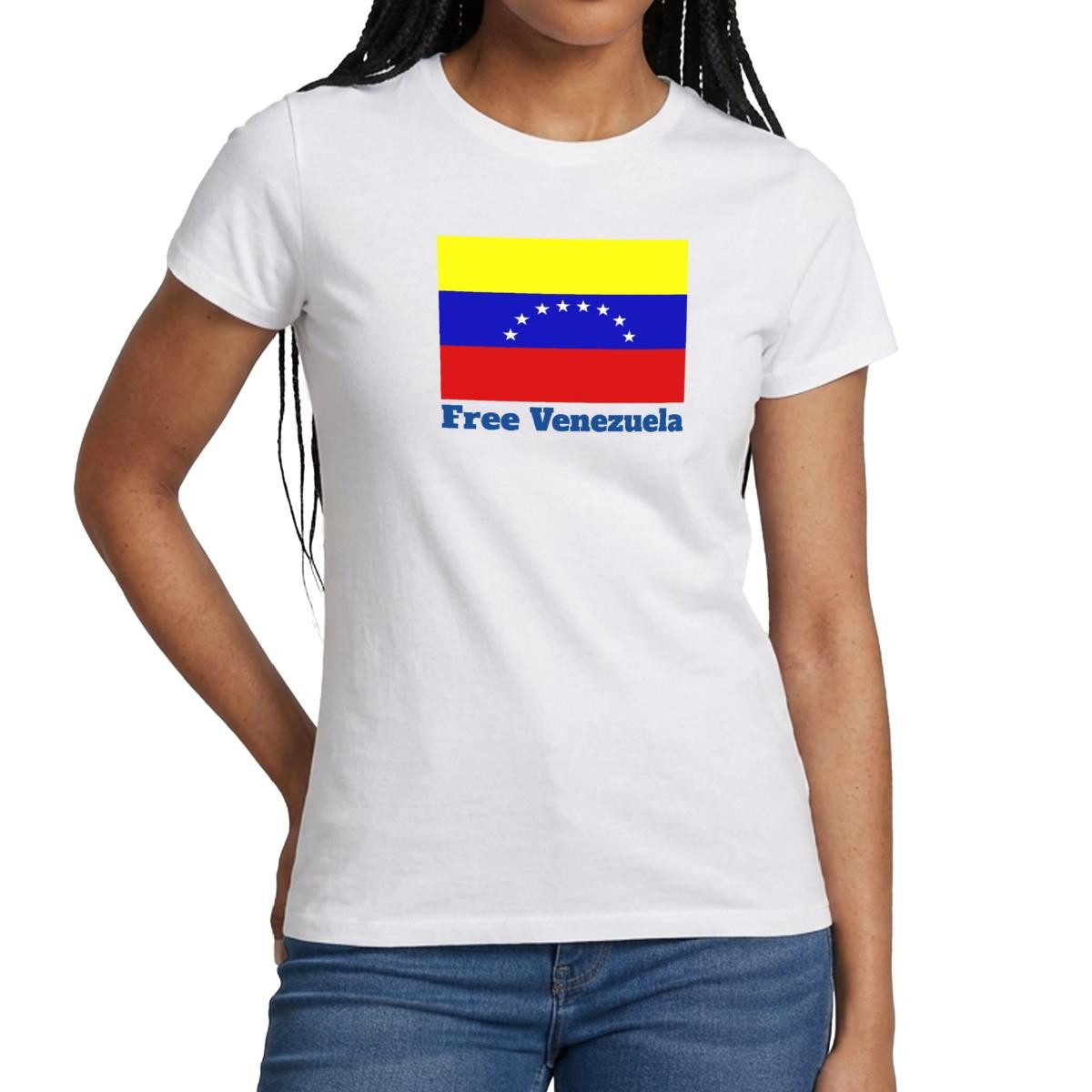 T-Shirt Venezuela Flagge Free Venezuela Frauen T-Shirt