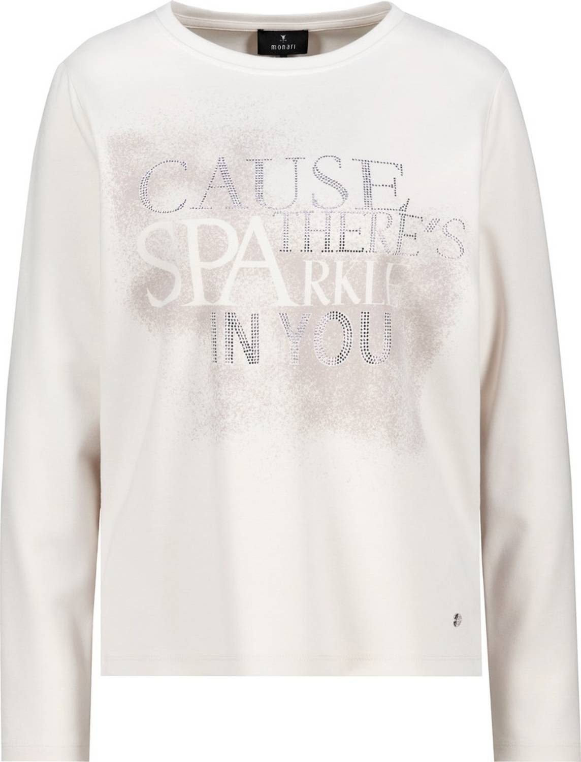 Monari Sweatshirt 809774 Sweatshirt mit funkelnden Schmuckdetails
