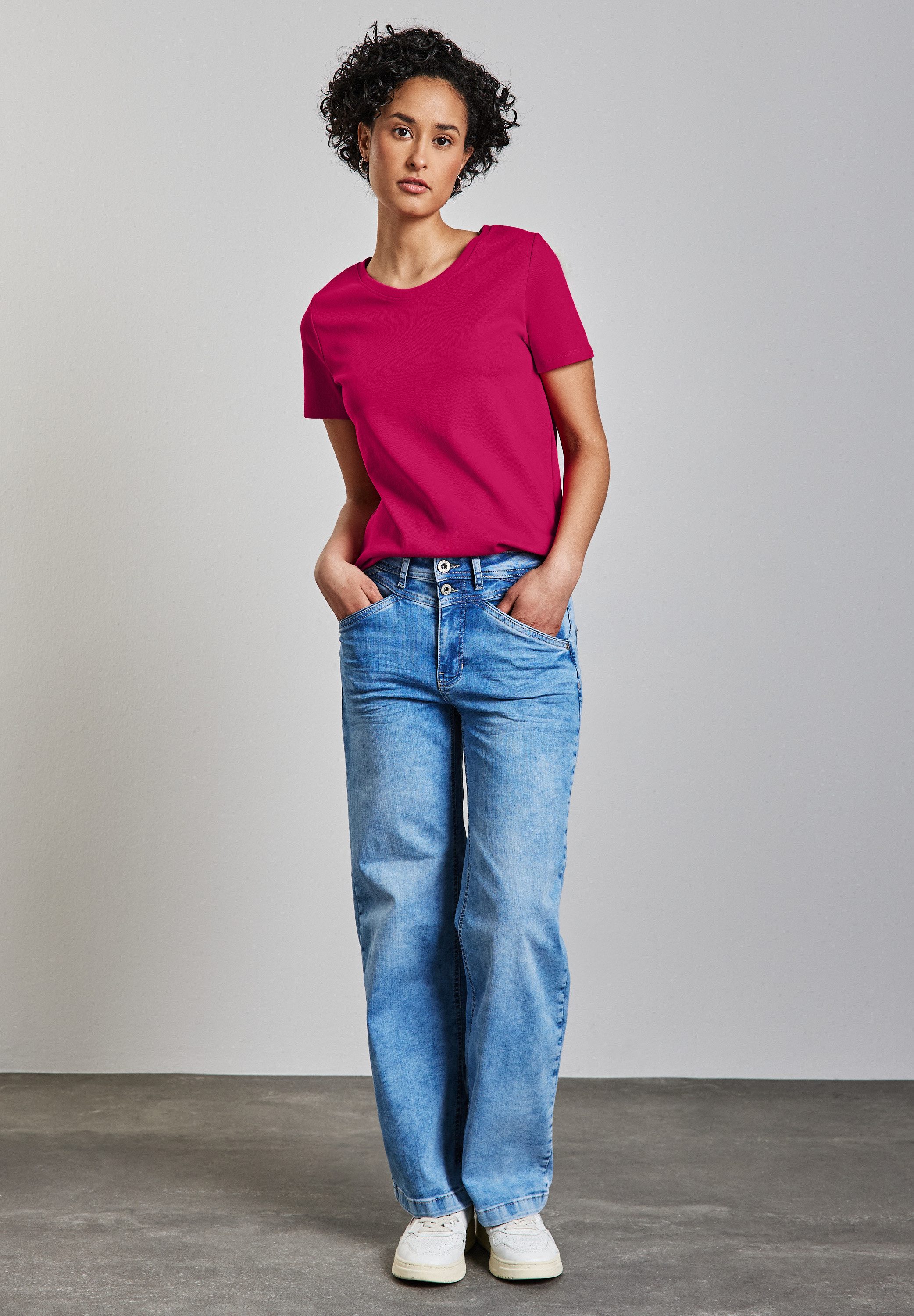 STREET ONE T-Shirt aus reiner Baumwolle